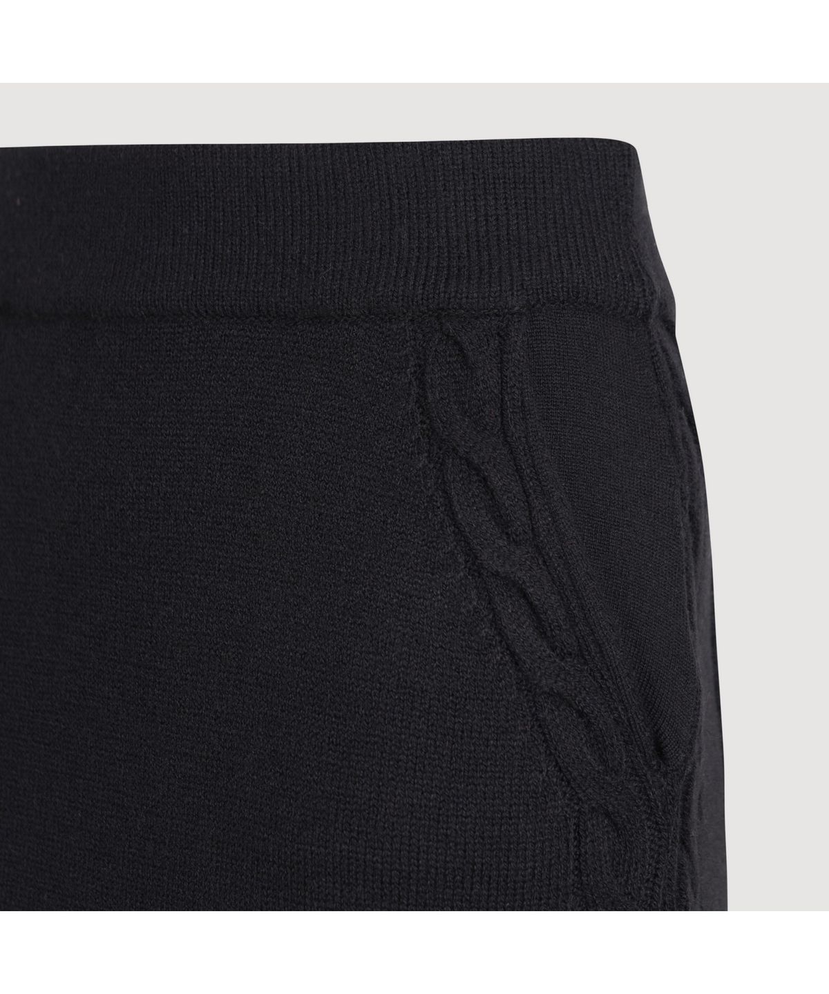 럭키슈에뜨(LUCKY CHOUETTE) Mini Knit Skirt (black) LFKDS25100BKX