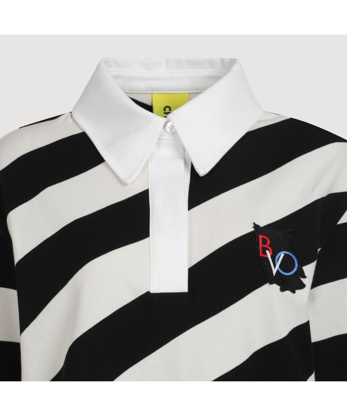 럭키슈에뜨(LUCKY CHOUETTE) Fabric Mix Jersey Collar Dress (ivory) LFDAS25120IVX