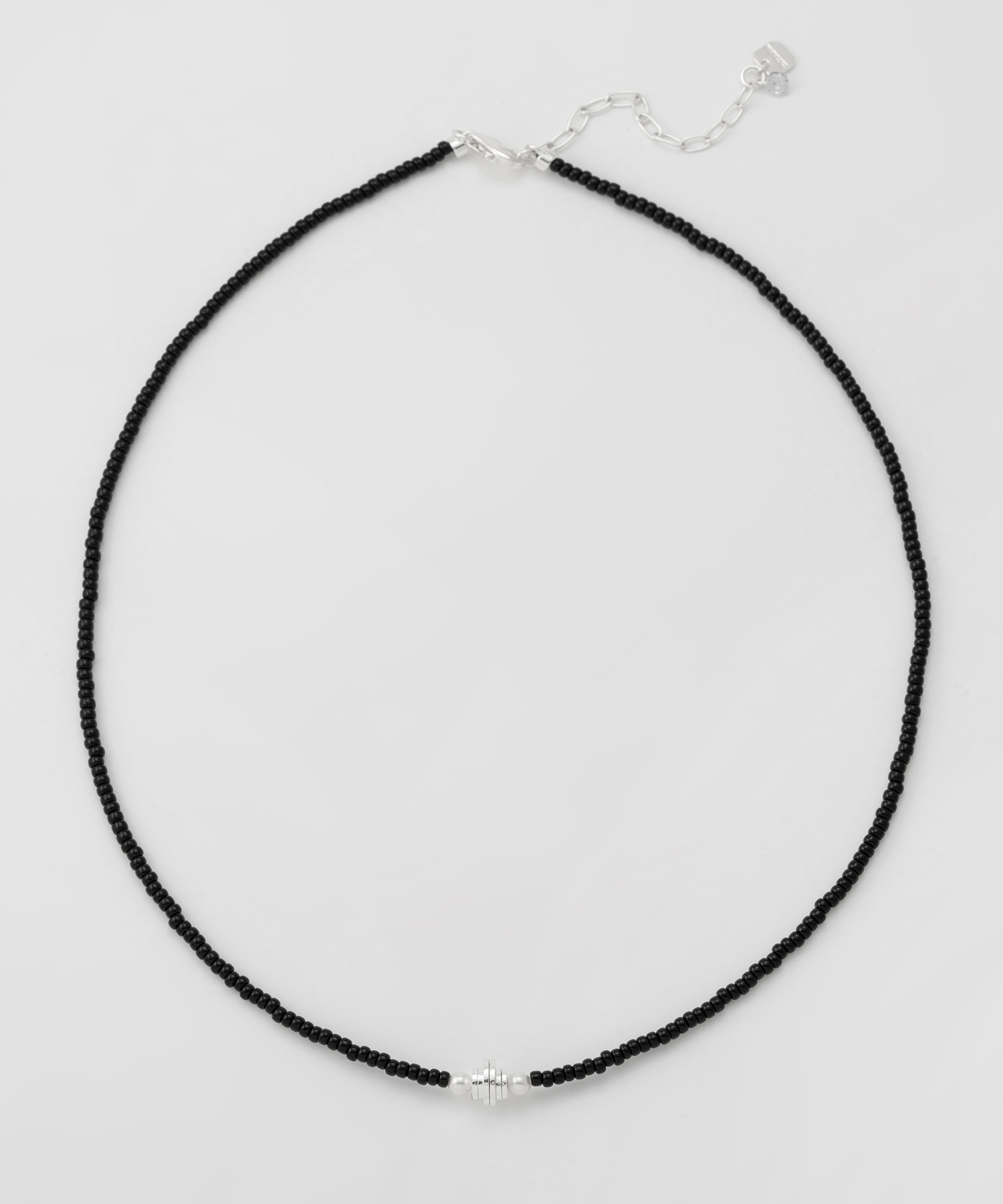 ☆TATIANA☆ Stacked pendant beads necklace NZ2446 MUSINSA | TATIANA Stacked Pendant Bead Necklace NZ2446