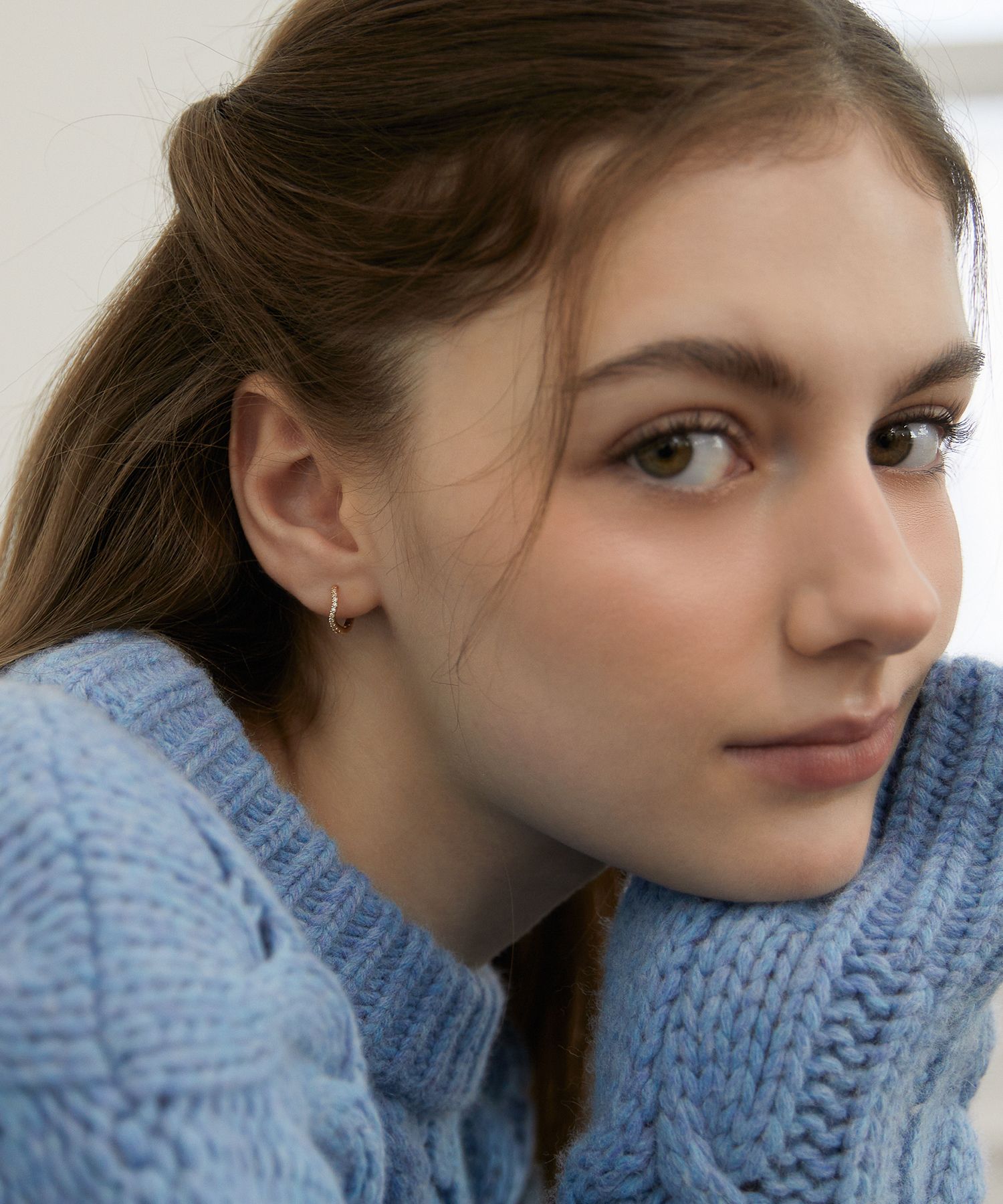 【TATIANA】Crystal Flow Hoop Earring EC3163〜ピアス★韓国発 MUSINSA公式 | TATIANA (Silver 925) Crystal Flow Hoop