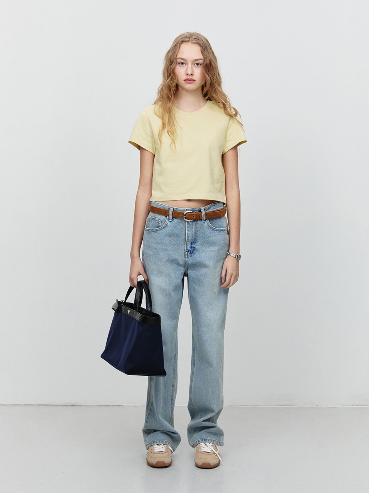 던스트(DUNST) D-BUCKLE SUEDE LEATHER BELT_UDBE5E209_CAMEL