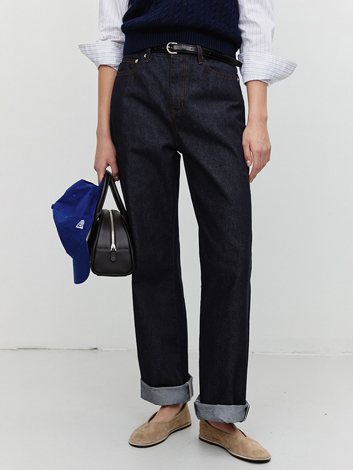던스트(DUNST) 90S WIDE LEG NEW JEANS_UDPA6A210_RAW DENIM