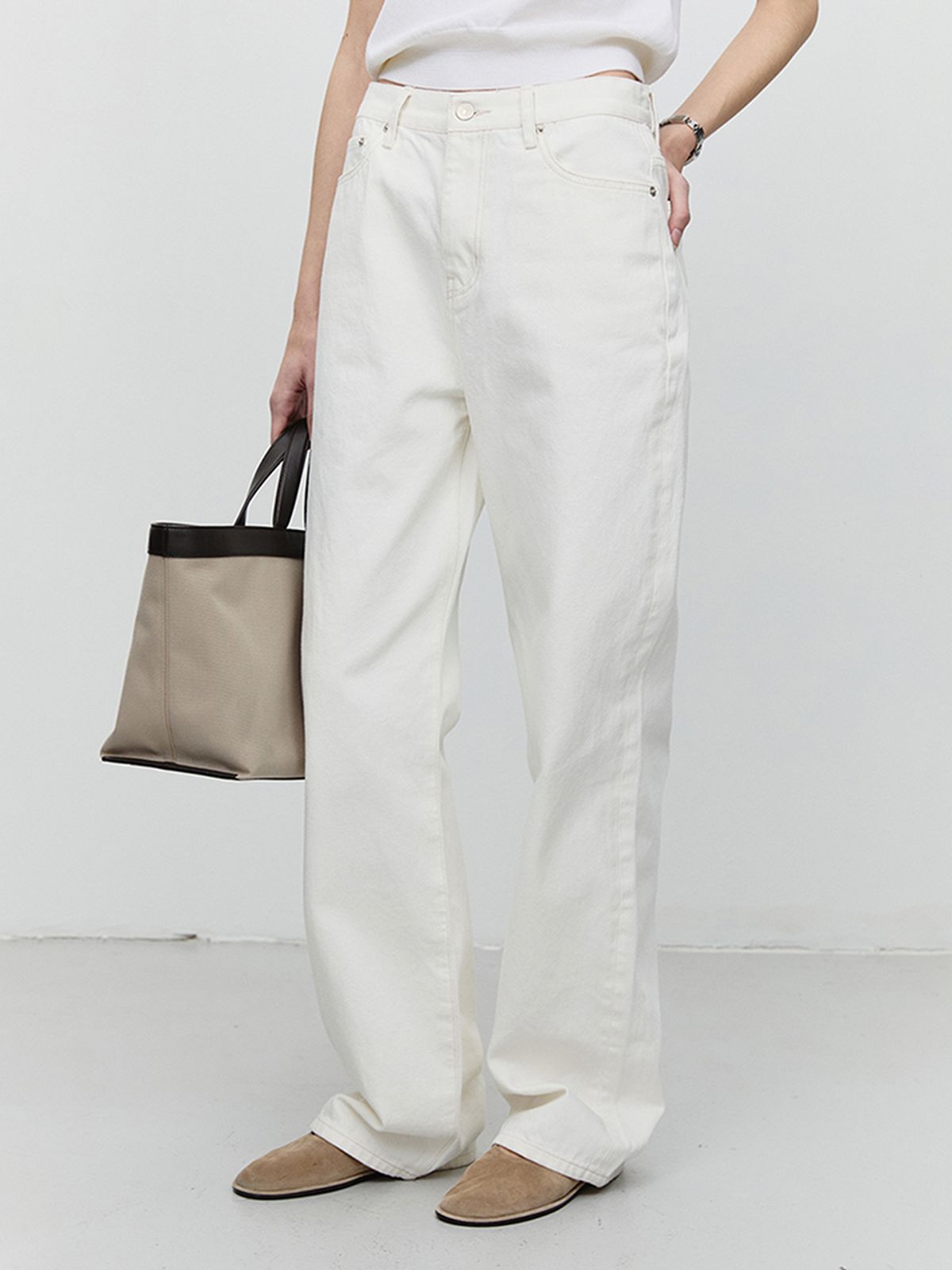 던스트(DUNST) 90S WIDE LEG NEW JEANS_UDPA6A210_CREAM WHITE