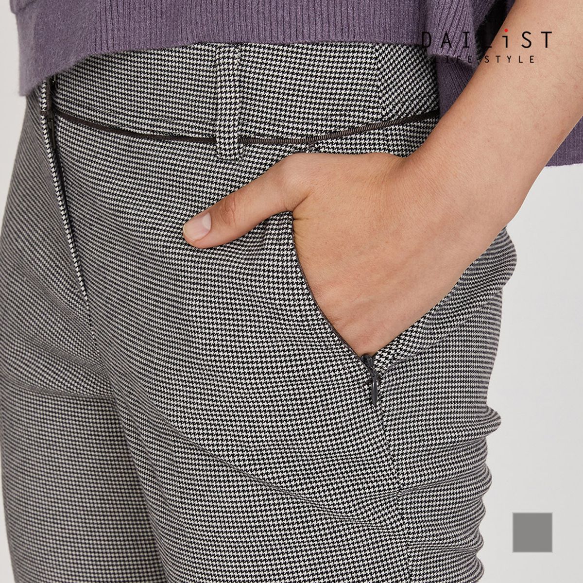 데일리스트(DAILIST) 패턴 부츠컷 팬츠_MDBDLXS1311