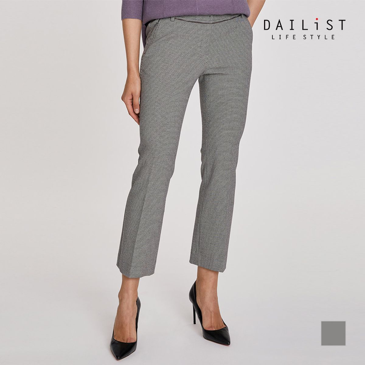 데일리스트(DAILIST) 패턴 부츠컷 팬츠_MDBDLXS1311