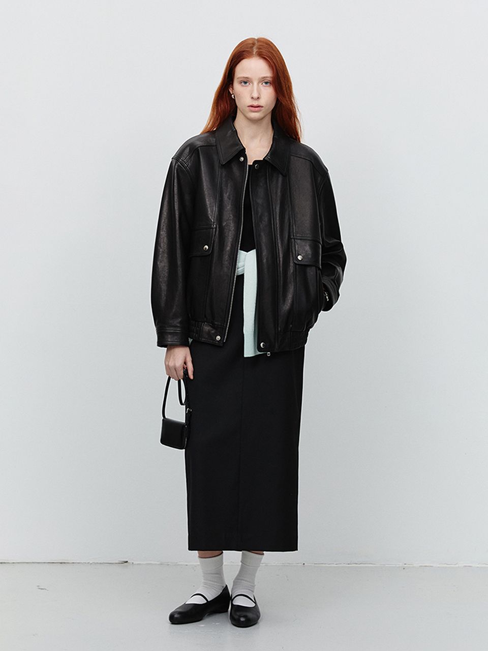 MUSINSA公式 | DUNST FOR WOMEN UNISEX OVERSIZED VINTAGE LEATHER