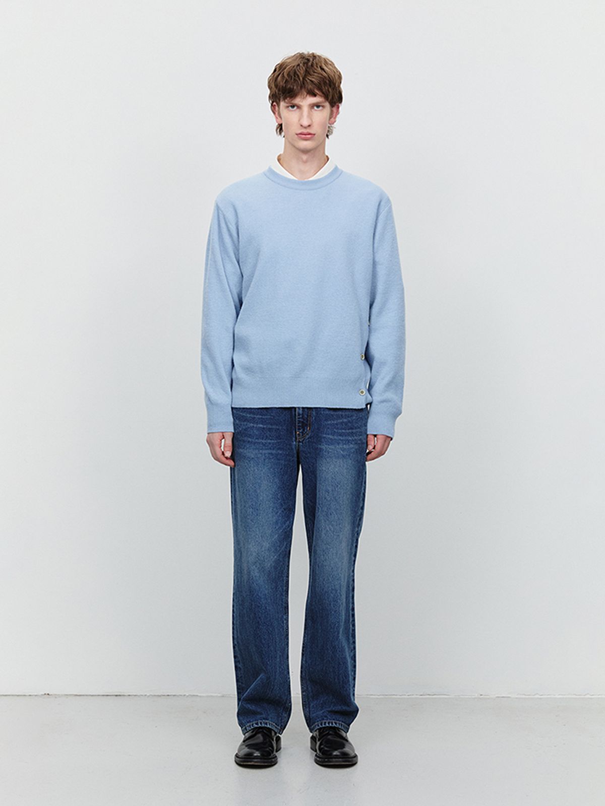 던스트 포 맨(DUNST FOR MEN) LOW RISE LOOSE JEANS_UDPA5A301_CLASSIC BLUE