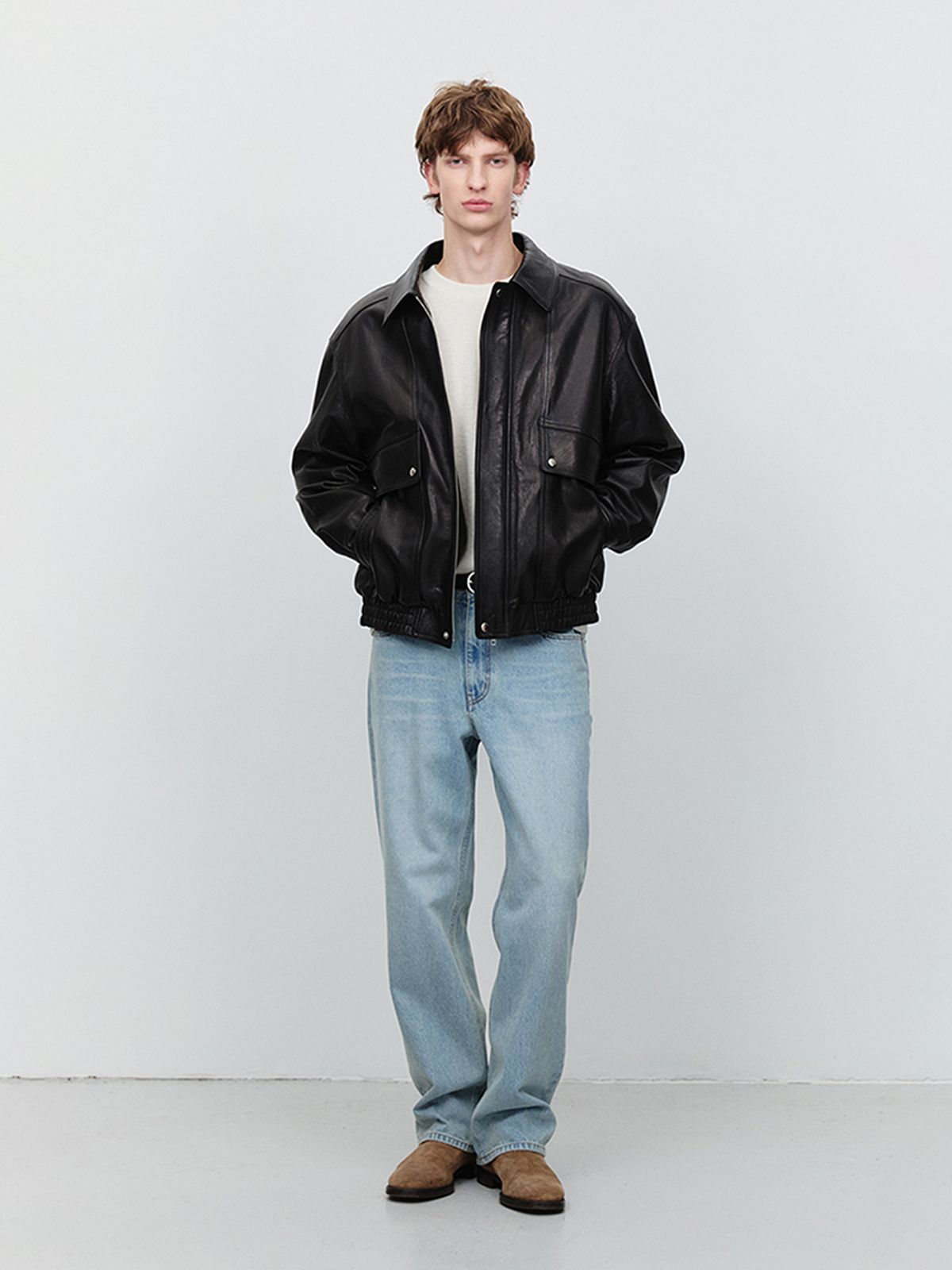던스트 포 맨(DUNST FOR MEN) LOW RISE LOOSE JEANS_UDPA5A301_LIGHT BLUE