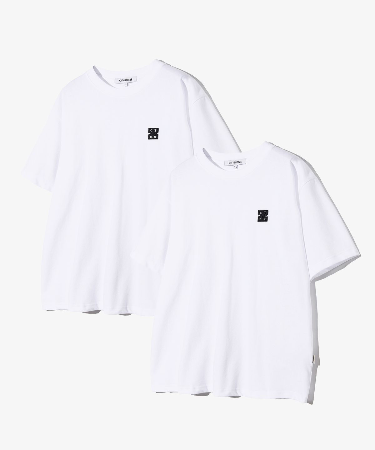 시티브리즈(CITYBREEZE) [2PACK] 로고 와펜 쿨코튼 라운드 티셔츠_3COLORS