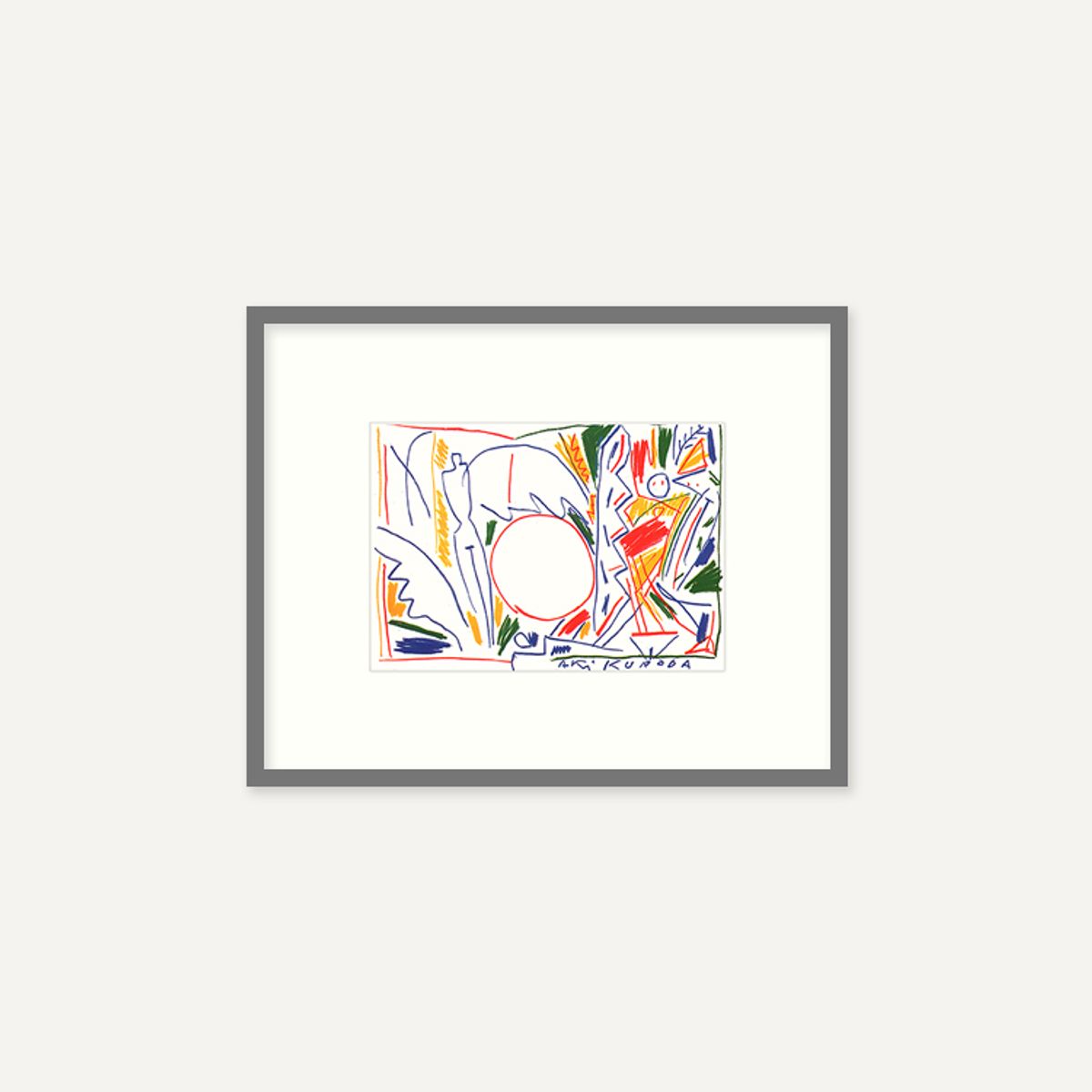 그릿시즌(GREET SEASON) 아키 쿠로다 Oil pastel (액자 포함)