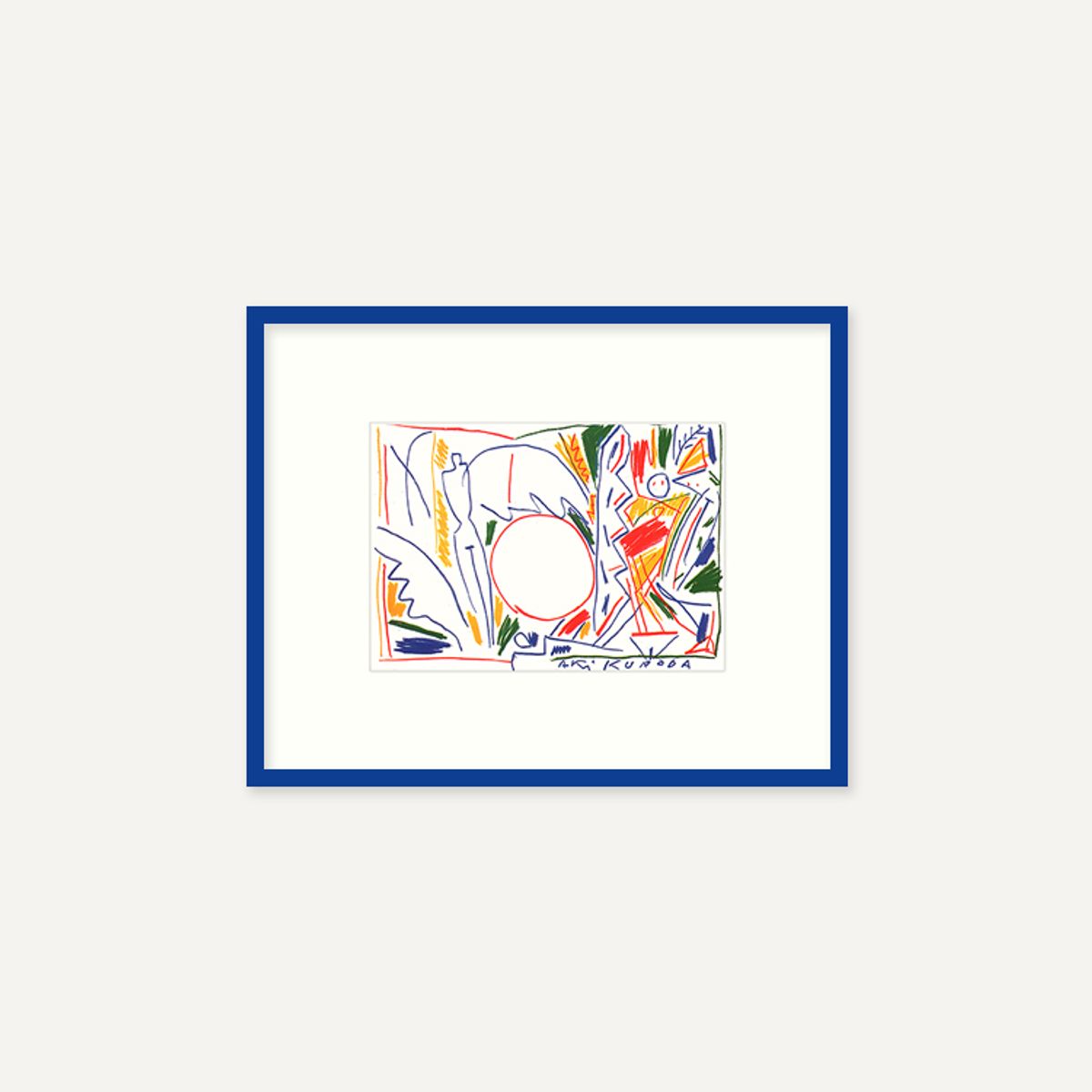 그릿시즌(GREET SEASON) 아키 쿠로다 Oil pastel (액자 포함)