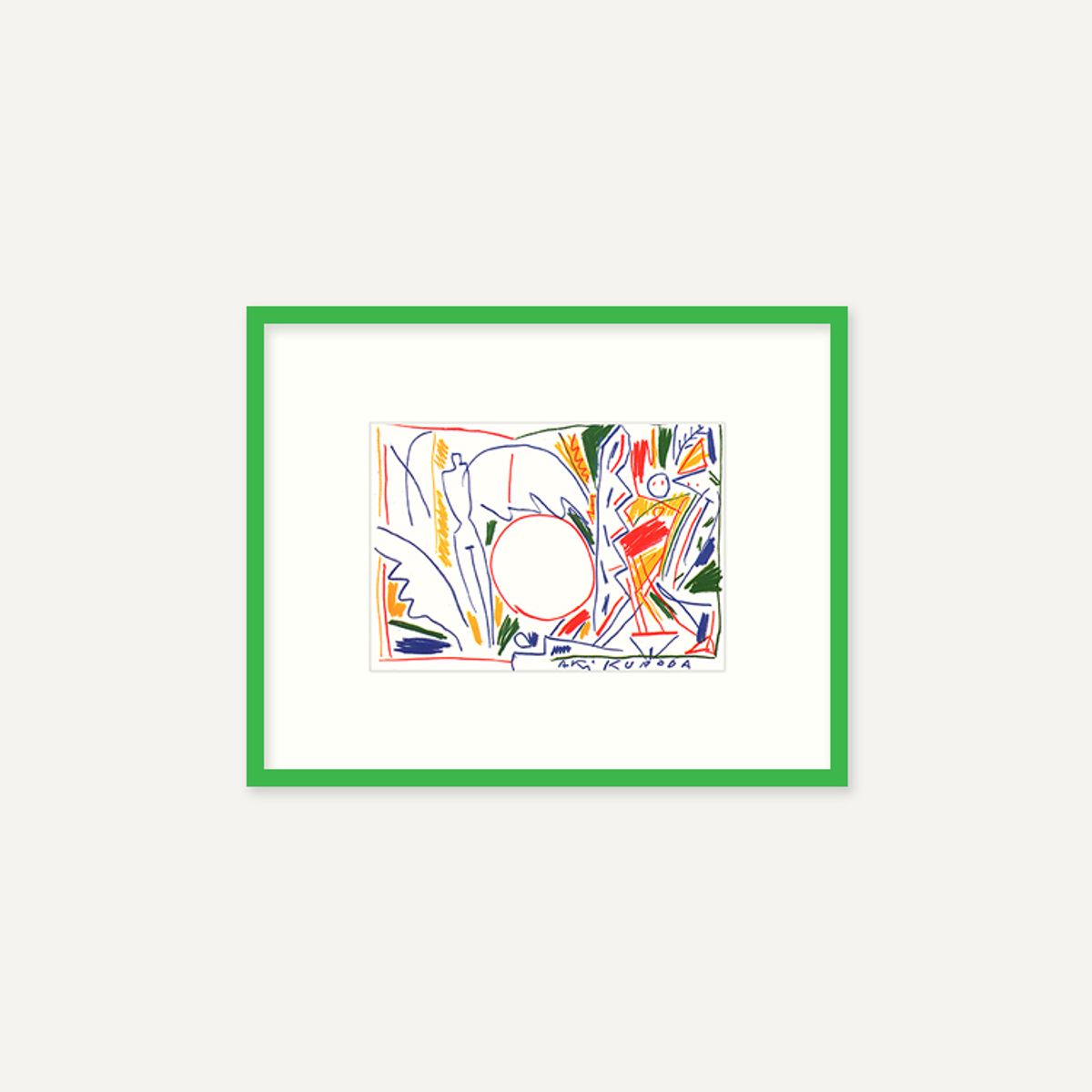 그릿시즌(GREET SEASON) 아키 쿠로다 Oil pastel (액자 포함)