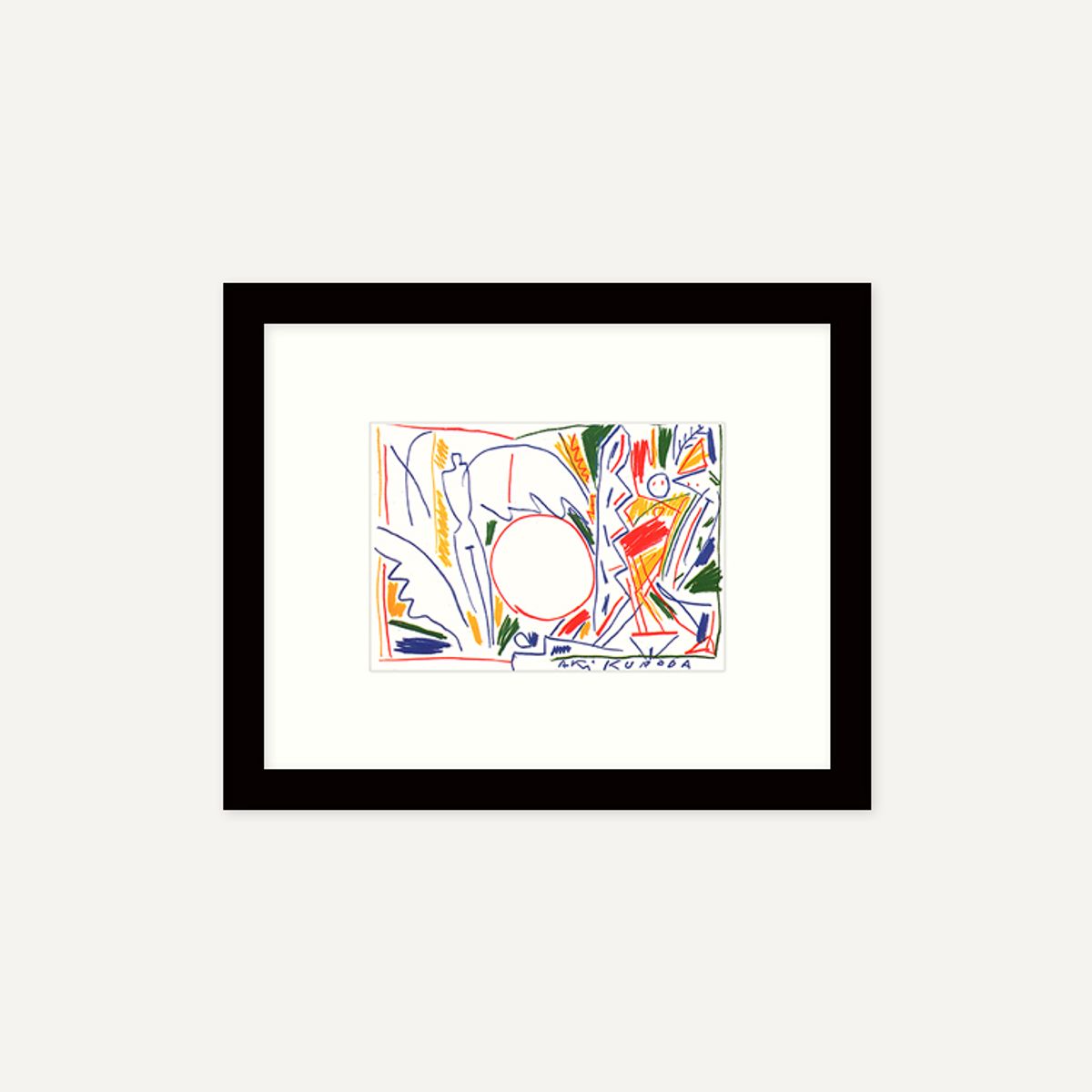 그릿시즌(GREET SEASON) 아키 쿠로다 Oil pastel (액자 포함)