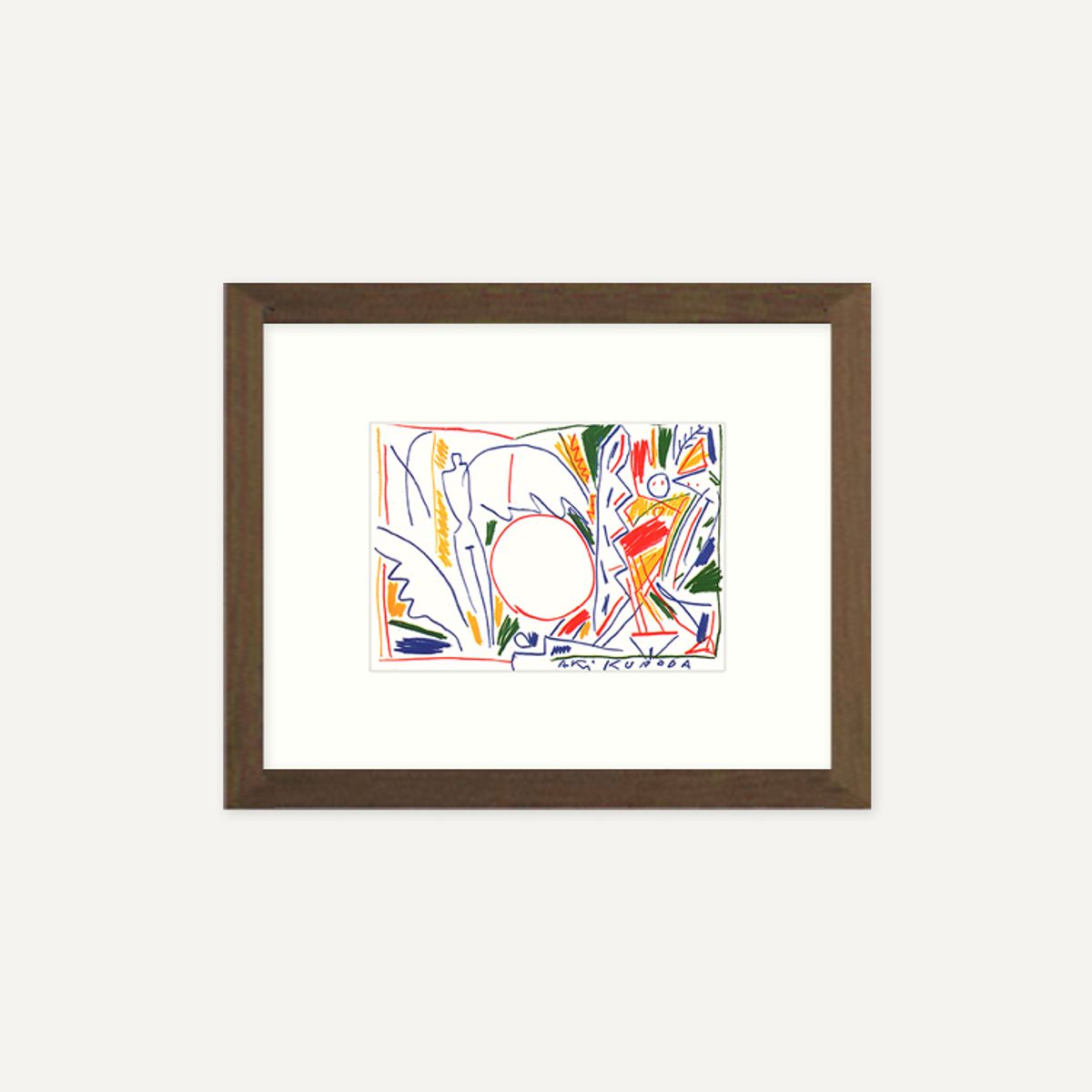 그릿시즌(GREET SEASON) 아키 쿠로다 Oil pastel (액자 포함)