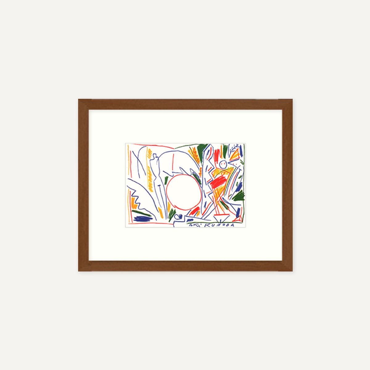 그릿시즌(GREET SEASON) 아키 쿠로다 Oil pastel (액자 포함)