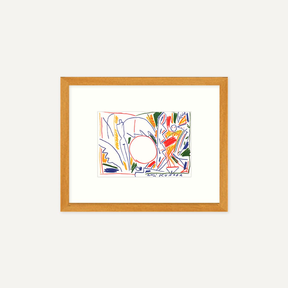 그릿시즌(GREET SEASON) 아키 쿠로다 Oil pastel (액자 포함)
