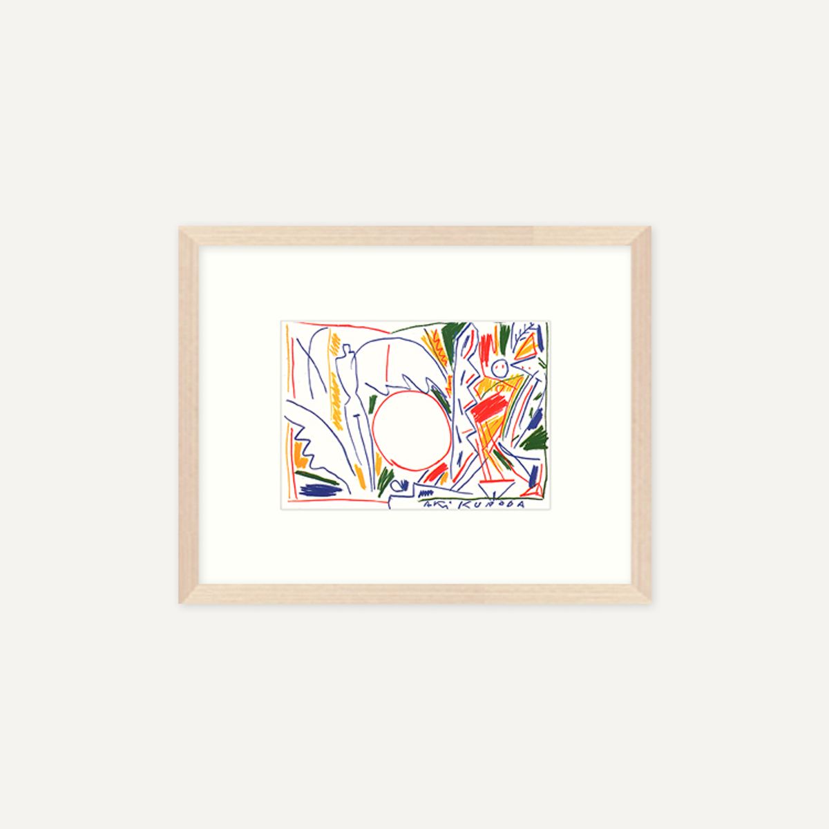 그릿시즌(GREET SEASON) 아키 쿠로다 Oil pastel (액자 포함)