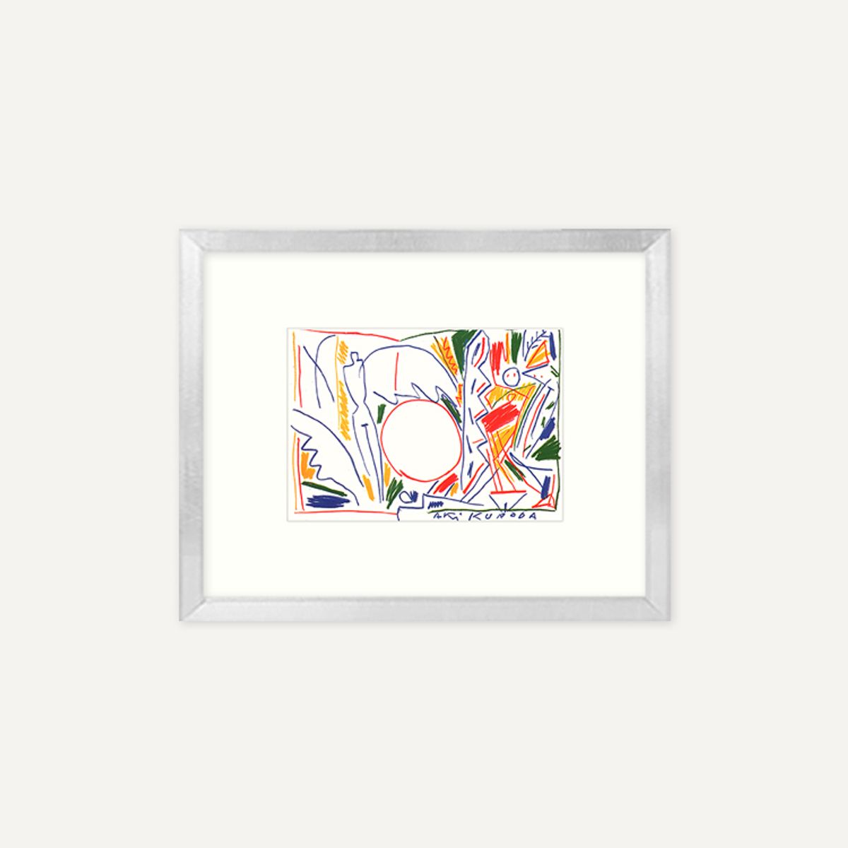 그릿시즌(GREET SEASON) 아키 쿠로다 Oil pastel (액자 포함)