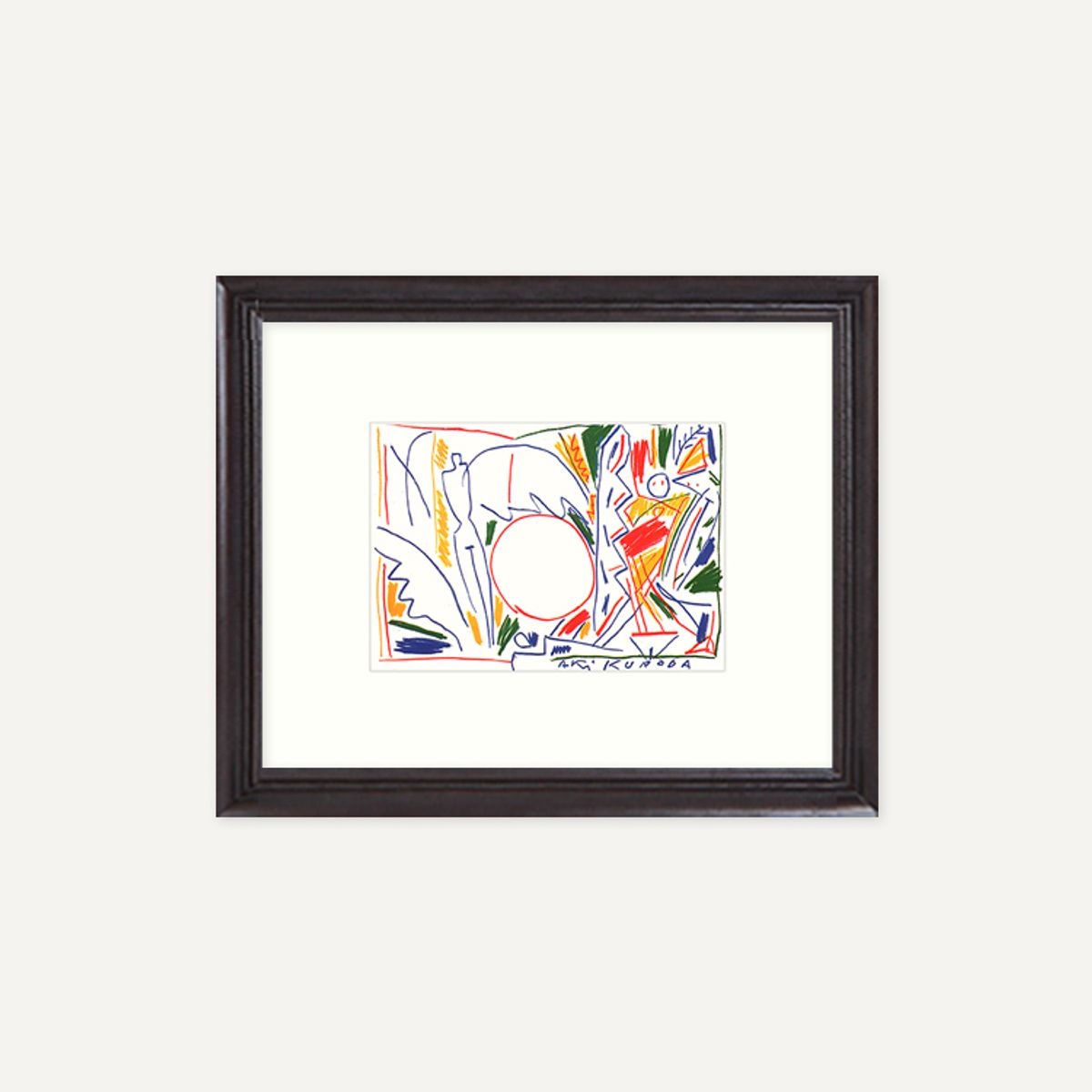그릿시즌(GREET SEASON) 아키 쿠로다 Oil pastel (액자 포함)