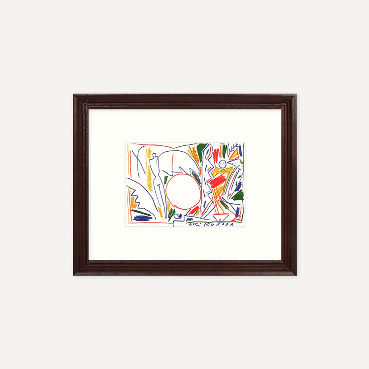 그릿시즌(GREET SEASON) 아키 쿠로다 Oil pastel (액자 포함)