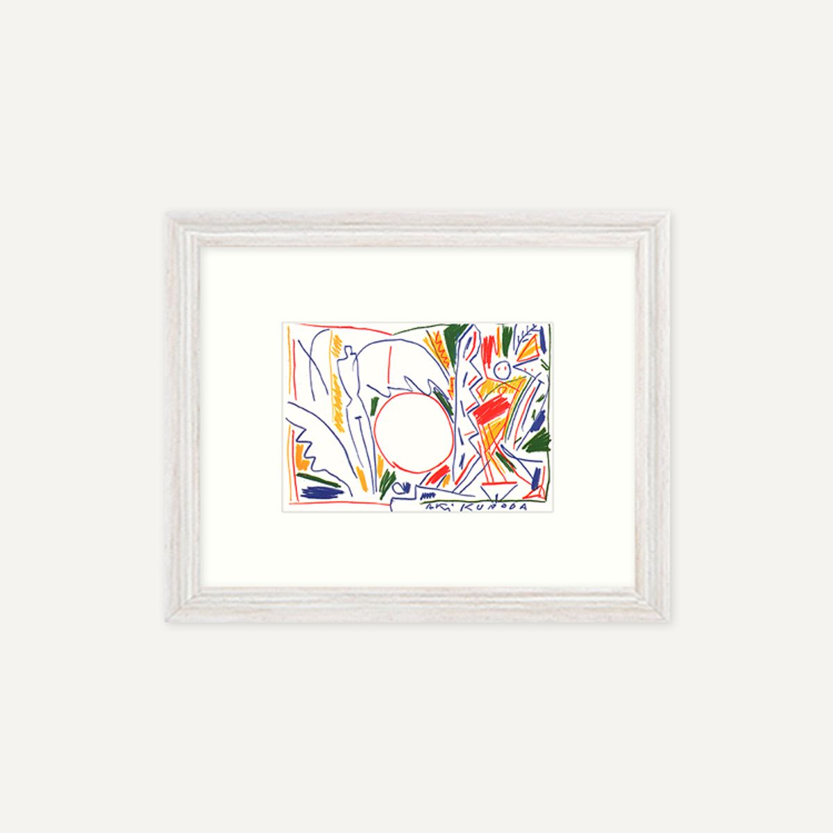 그릿시즌(GREET SEASON) 아키 쿠로다 Oil pastel (액자 포함)