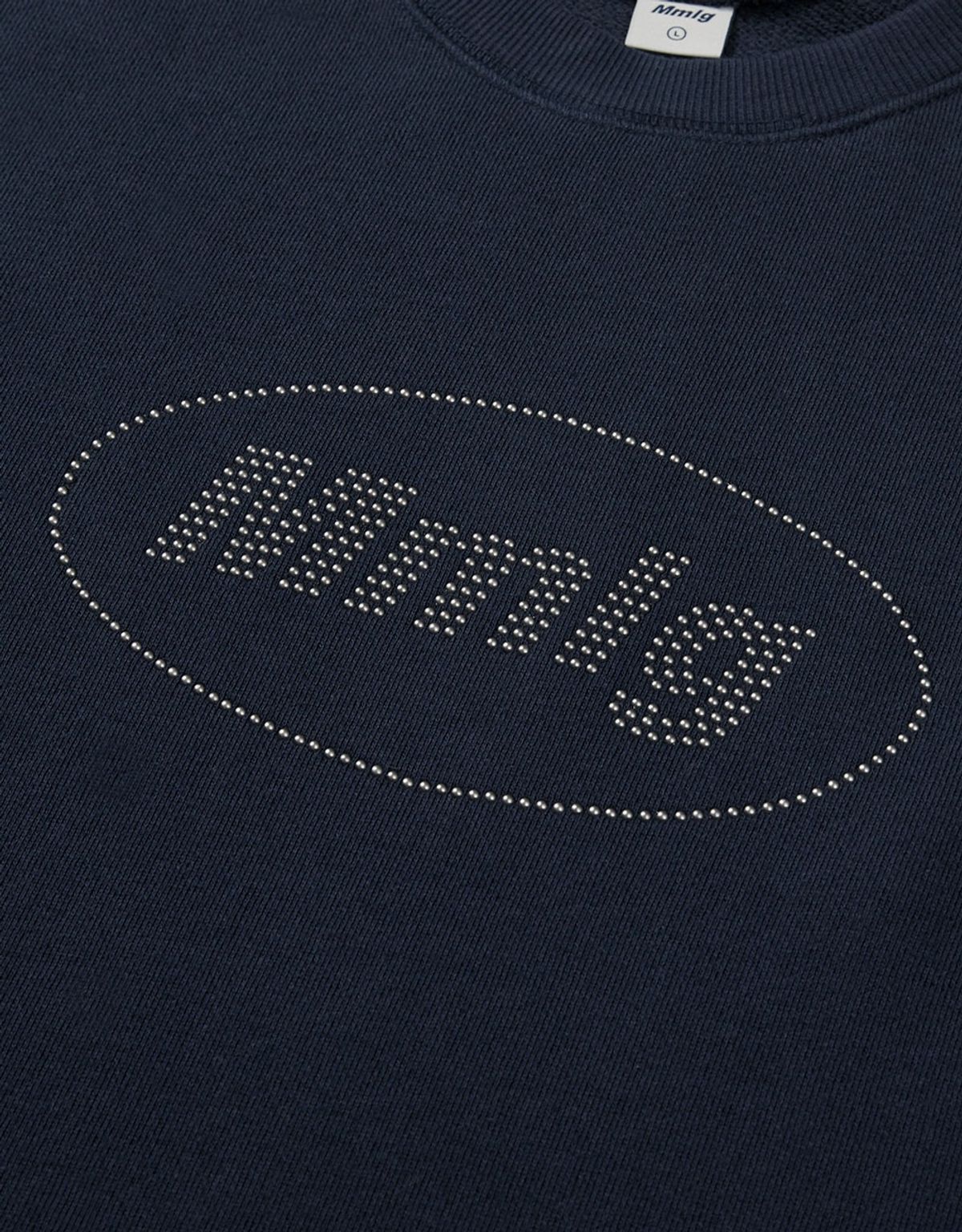 엠엠엘지(MMLG) [Mmlg] COLOR BUTTON SWEAT (AUTHENTIC NAVY)