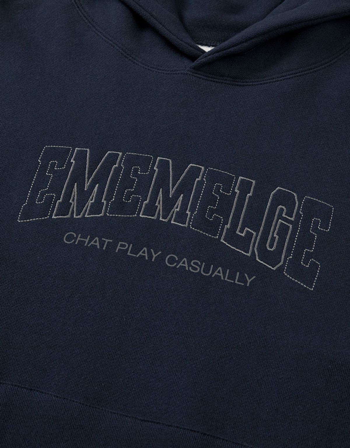 엠엠엘지(MMLG) [Mmlg] MM AFTERIMAGE HOODIE (AUTHENTIC NAVY)