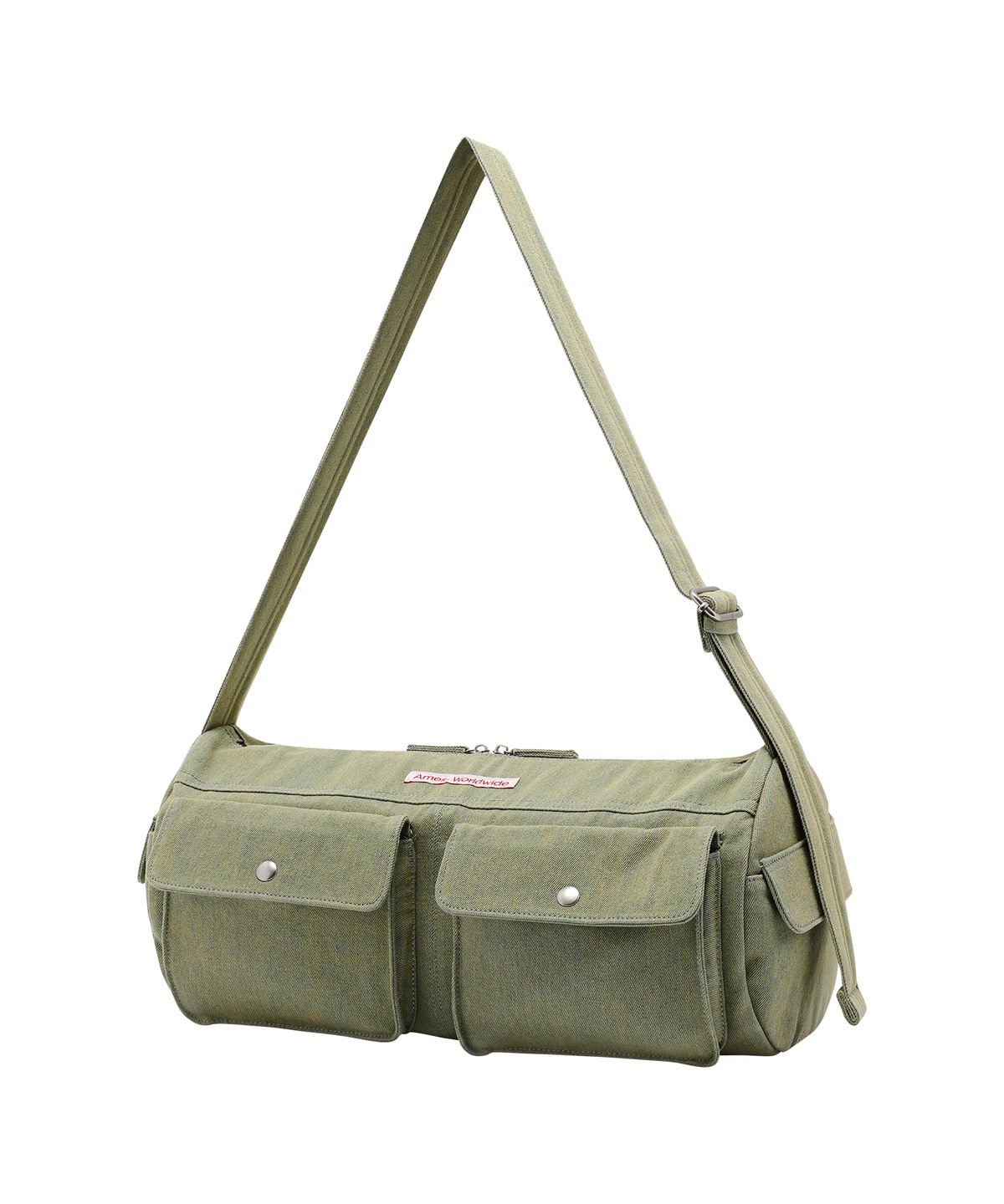 아메스 월드와이드(AMES-WORLDWIDE) DENIM DUFFLE BAG KHAKI