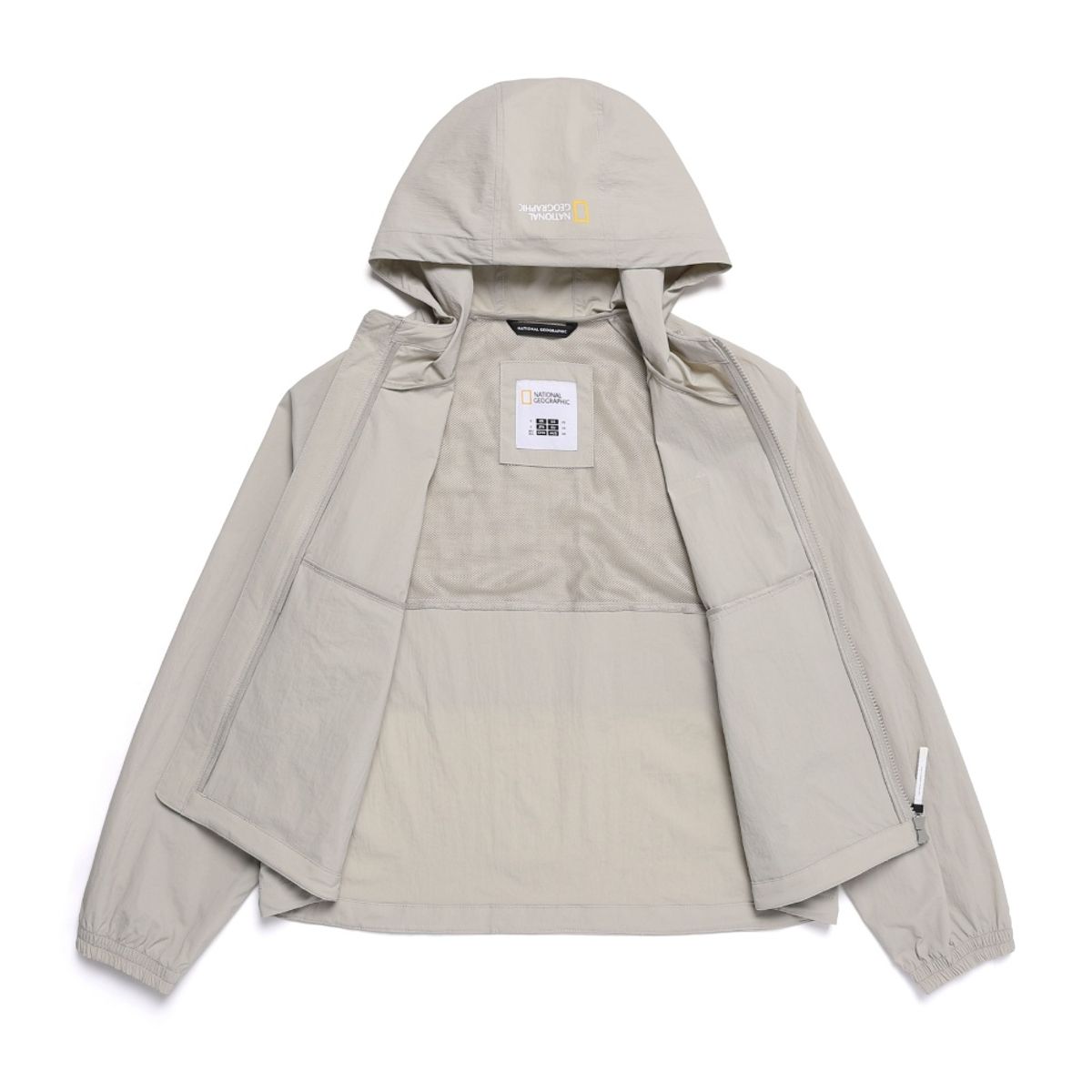내셔널지오그래픽(NATIONALGEOGRAPHIC) N251WFT980 여성 시그너스 우븐 후드 바람막이 MOURNING BEIGE