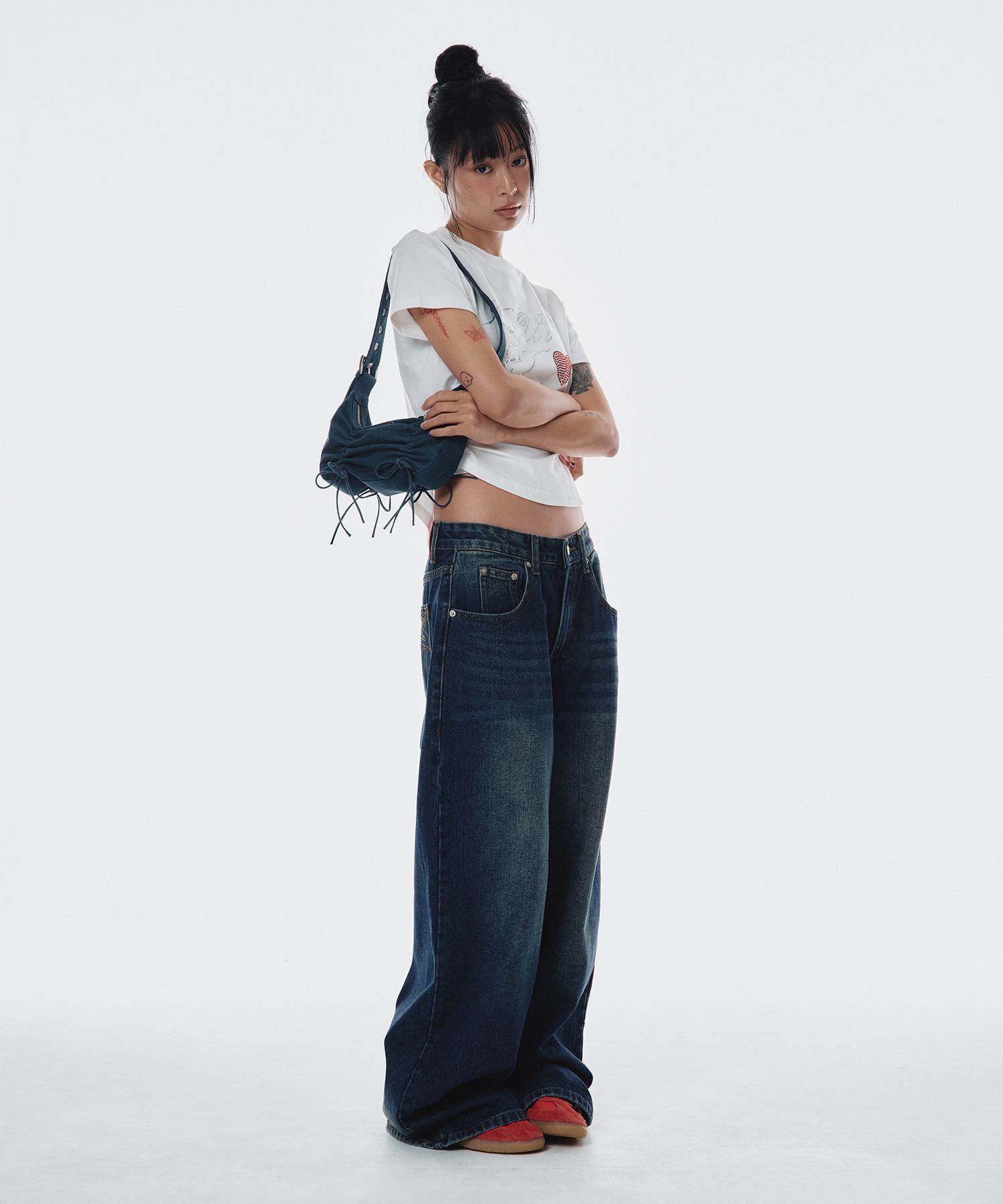 ★AMES-WORLDWIDE★DENIM MINI SHOULDER BAG DEEP BLUE★正規品 MUSINSA | AMES-WORLDWIDE DENIM MINI SHOULDER BAG DEEP BLUE