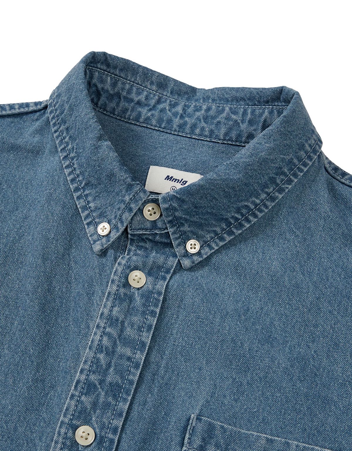 엠엠엘지(MMLG) [Mmlg] LABLE M DENIM SHIRTS (BLUE)