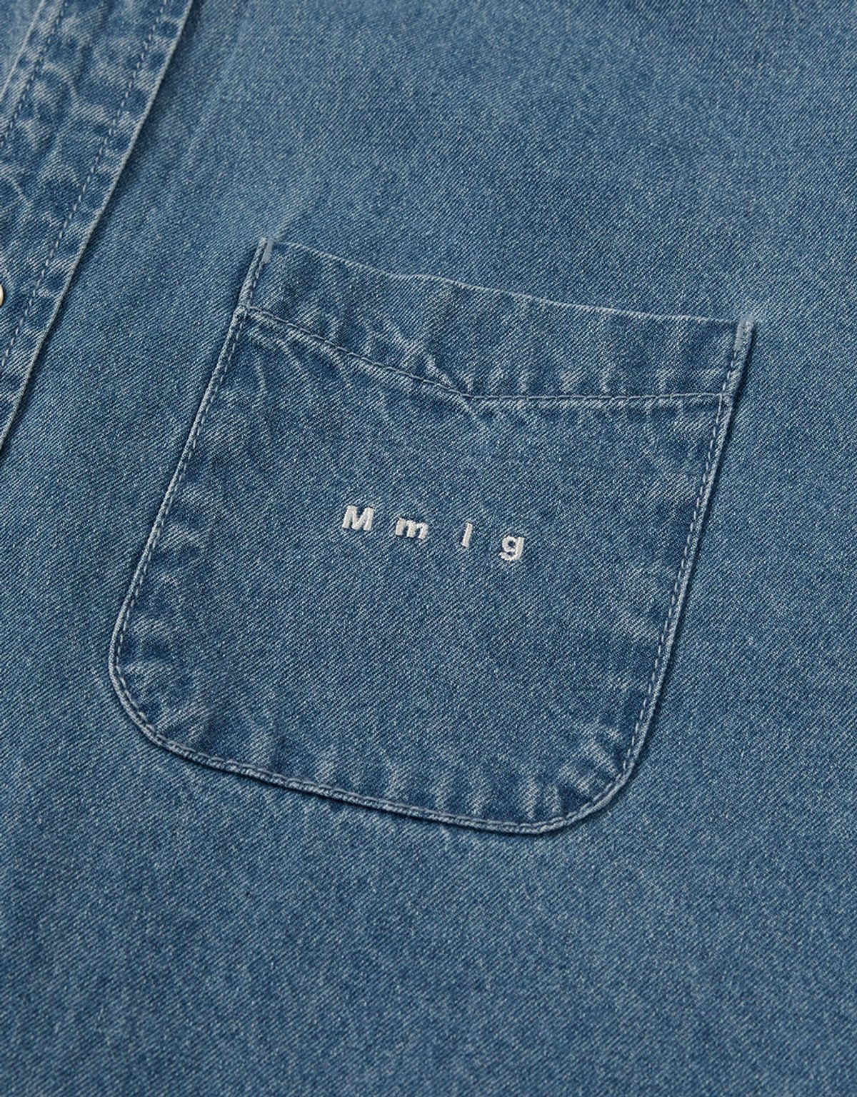엠엠엘지(MMLG) [Mmlg] LABLE M DENIM SHIRTS (BLUE)