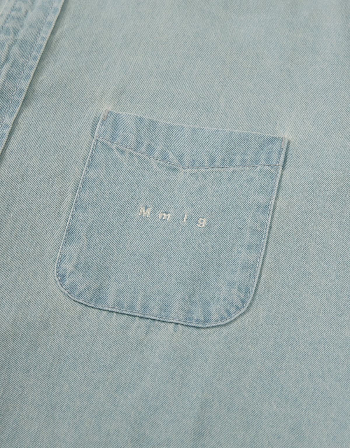 엠엠엘지(MMLG) [Mmlg] LABLE M DENIM SHIRTS (LIGHT BLUE)