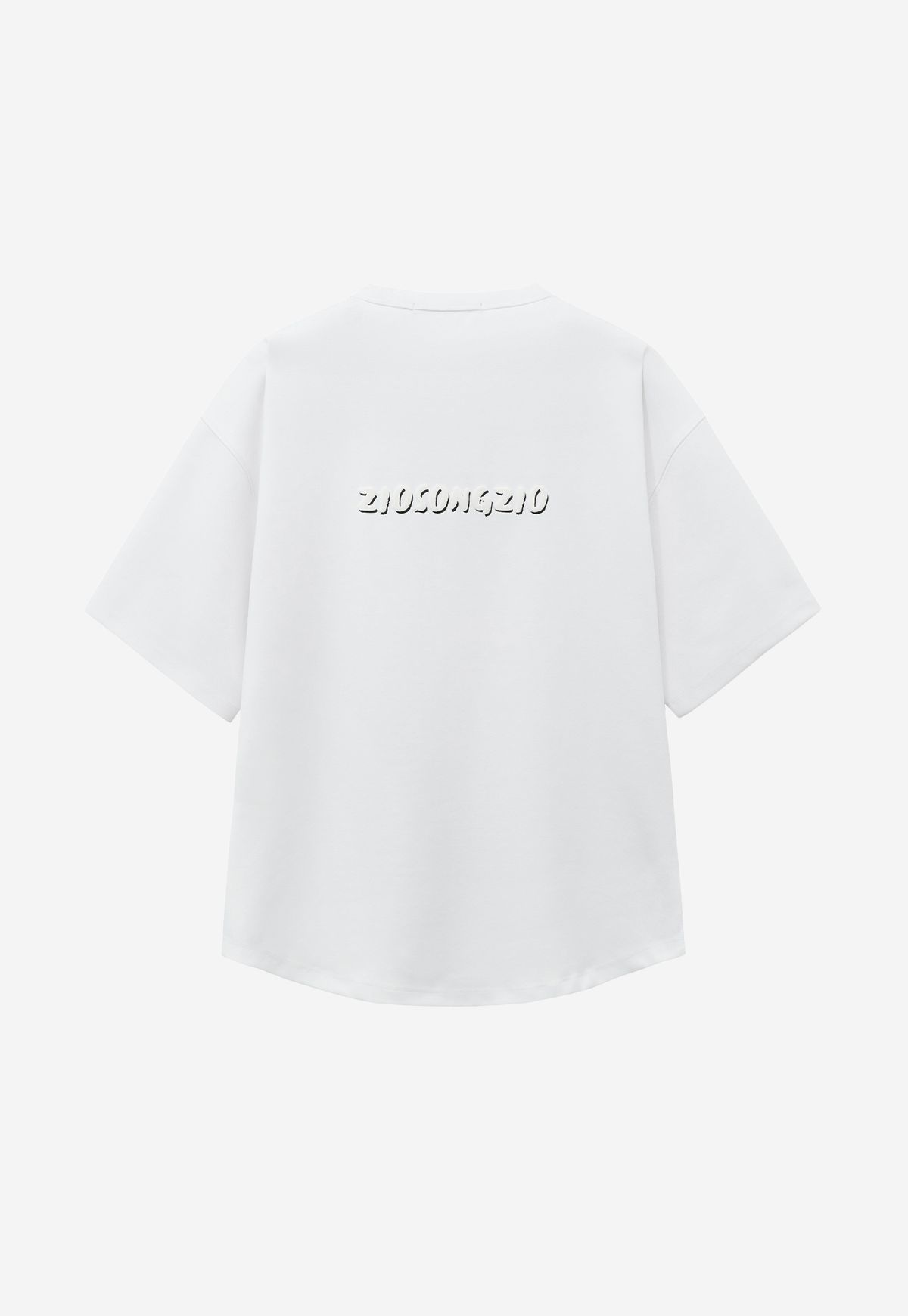 지오송지오(ZIOSONGZIO) ZSZO 쉐도우 타이틀 티셔츠 화이트 ZH3TS705WH