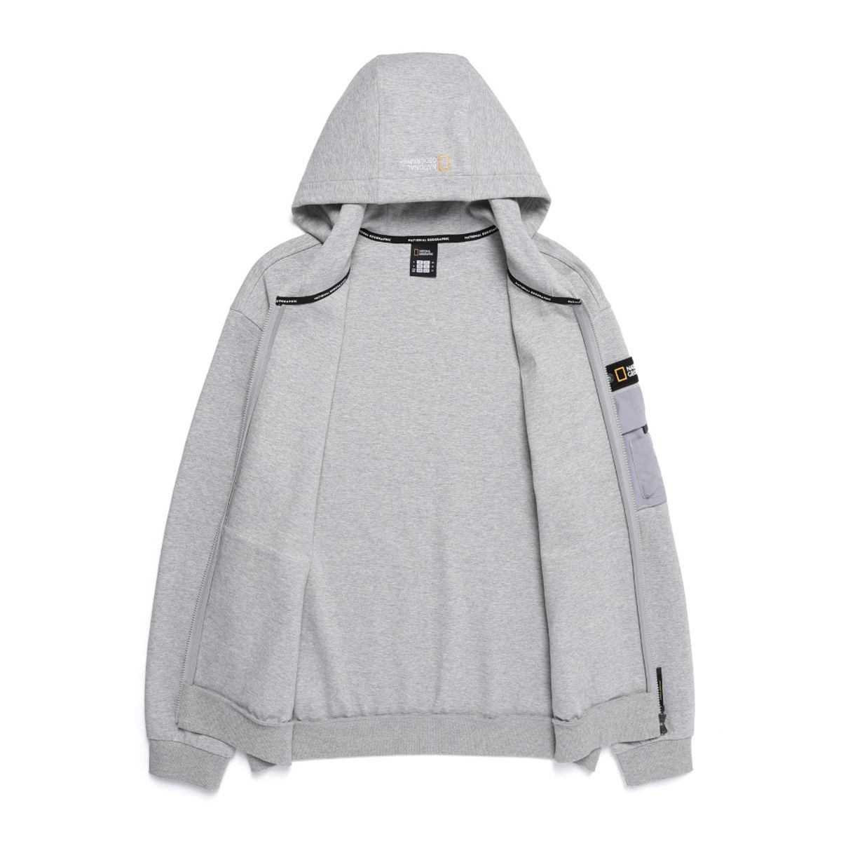 내셔널지오그래픽(NATIONALGEOGRAPHIC) N251UFT950 마게이 후드 풀집업 M/GREY