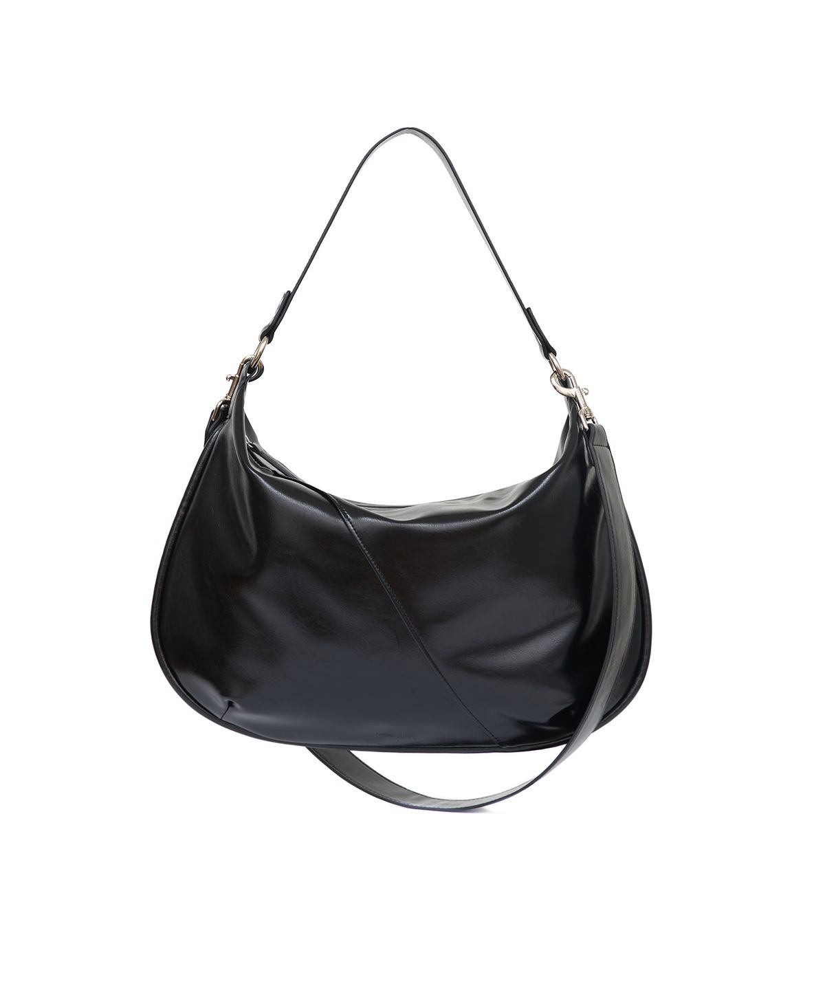 여밈(YEOMIM) half moon bag (crinkle black)