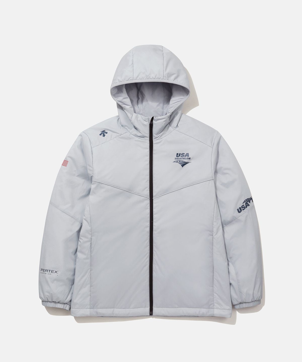 데상트(DESCENTE) USAT 퍼텍스 경량 패딩 자켓 그레이(SQ123IPD11)