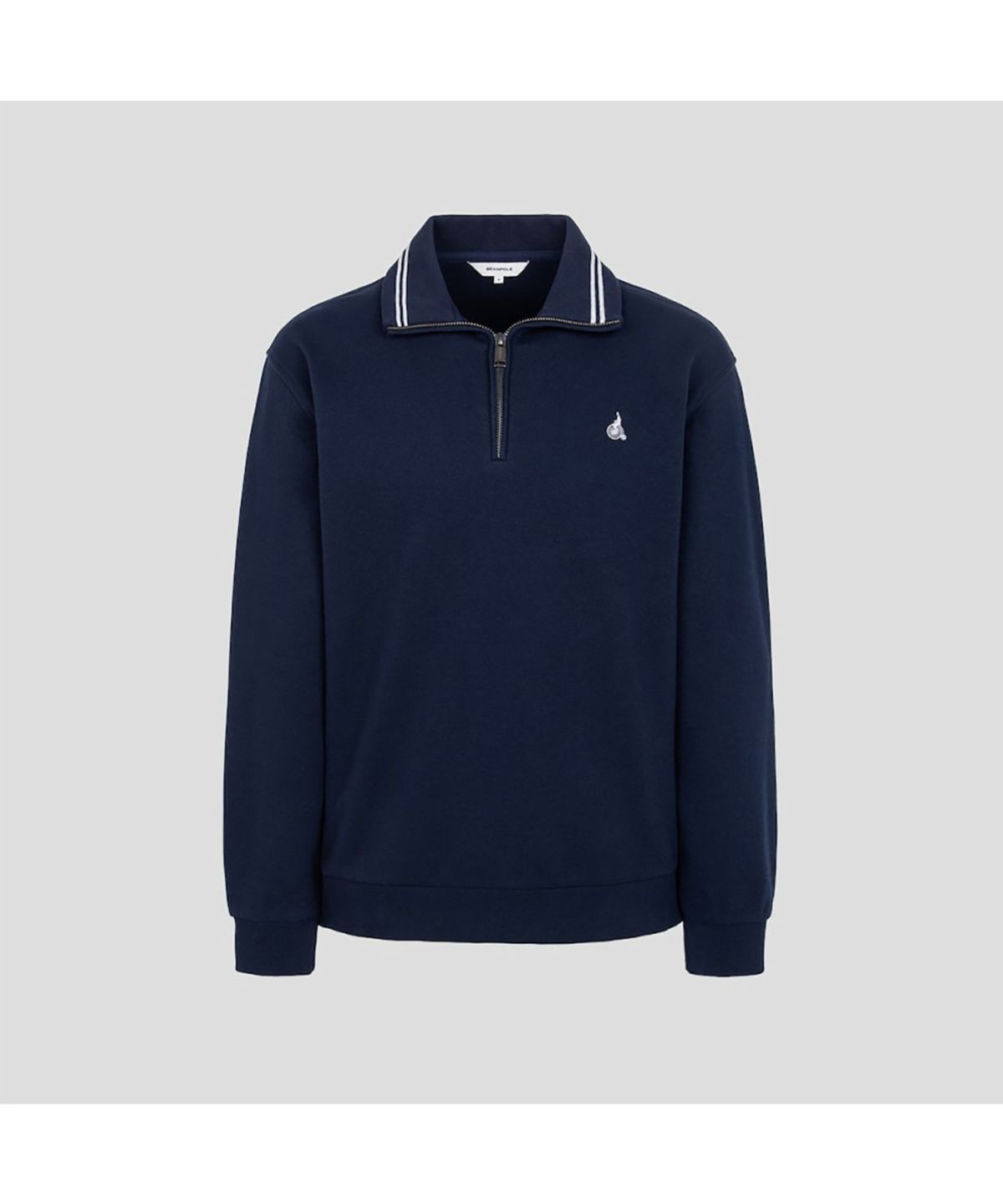 빈폴 멘(BEANPOLE MEN) 칼라넥 스웨트 셔츠  네이비