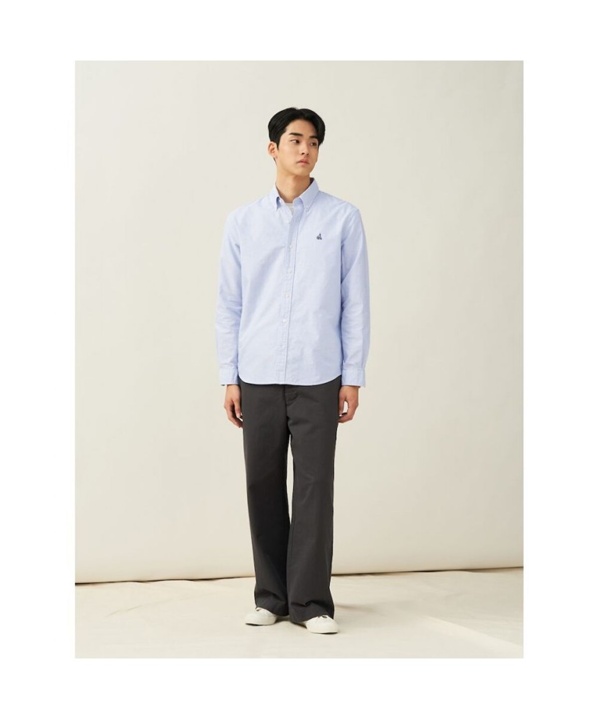 빈폴 멘(BEANPOLE MEN) [Essential] 남녀공용 옥스퍼드 스트라이프 셔츠  블루