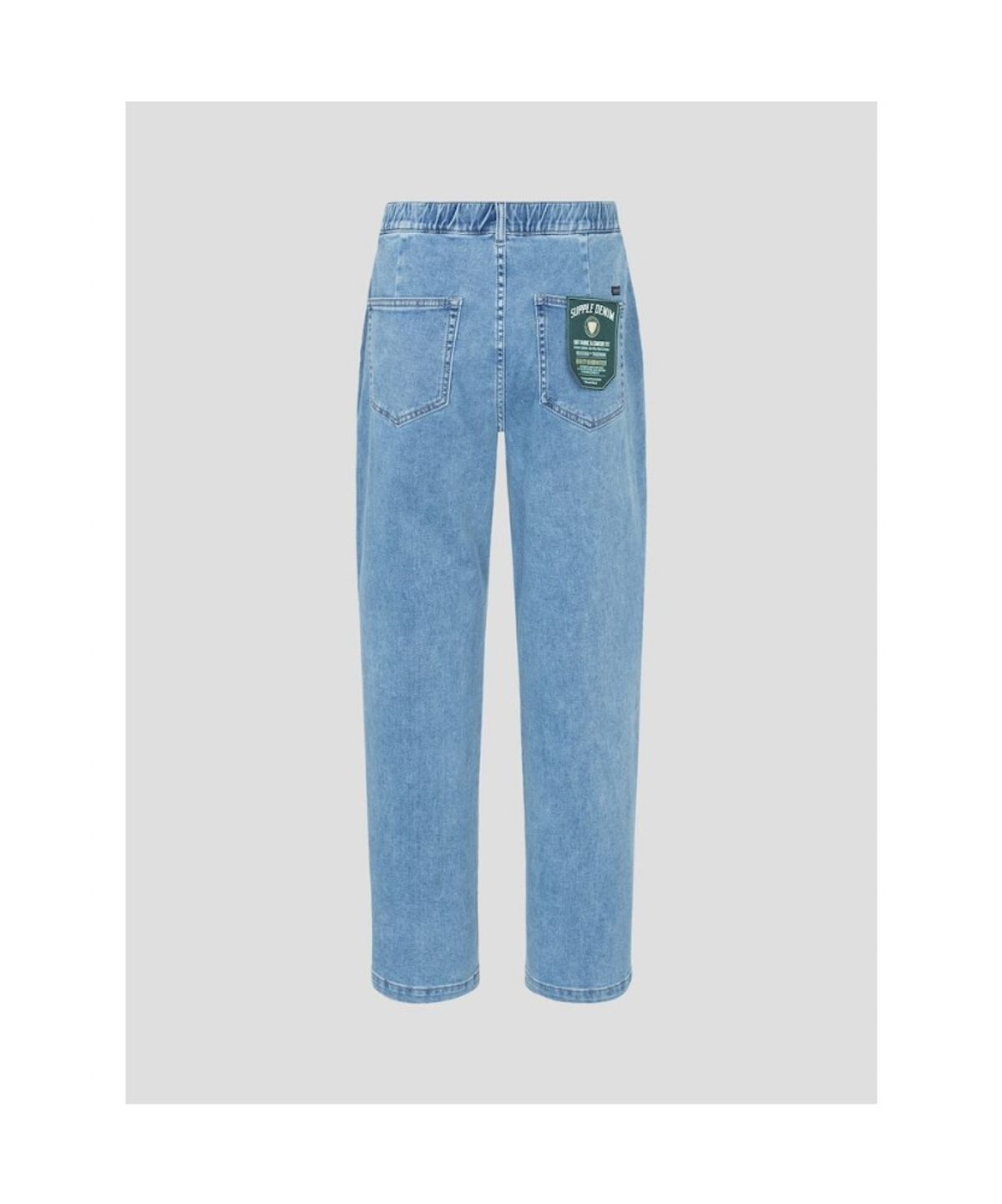 빈폴 멘(BEANPOLE MEN) 밴딩 저지 데님 팬츠  블루 (BC5121C75P)