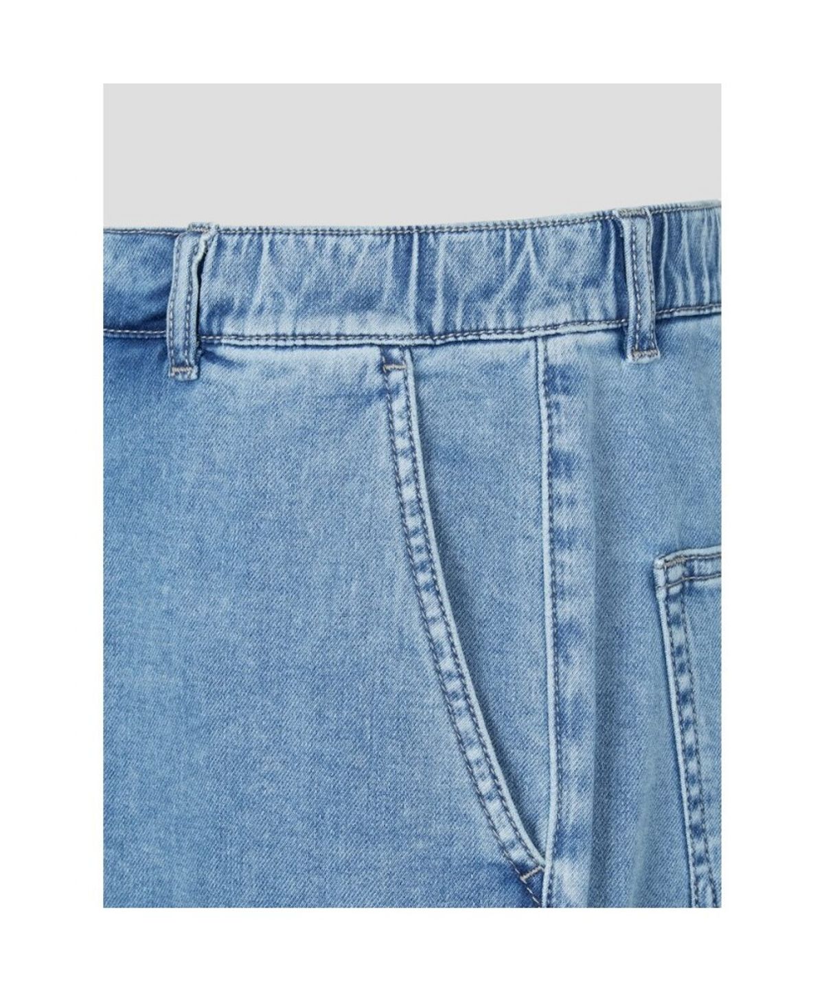 빈폴 멘(BEANPOLE MEN) 밴딩 저지 데님 팬츠  블루 (BC5121C75P)