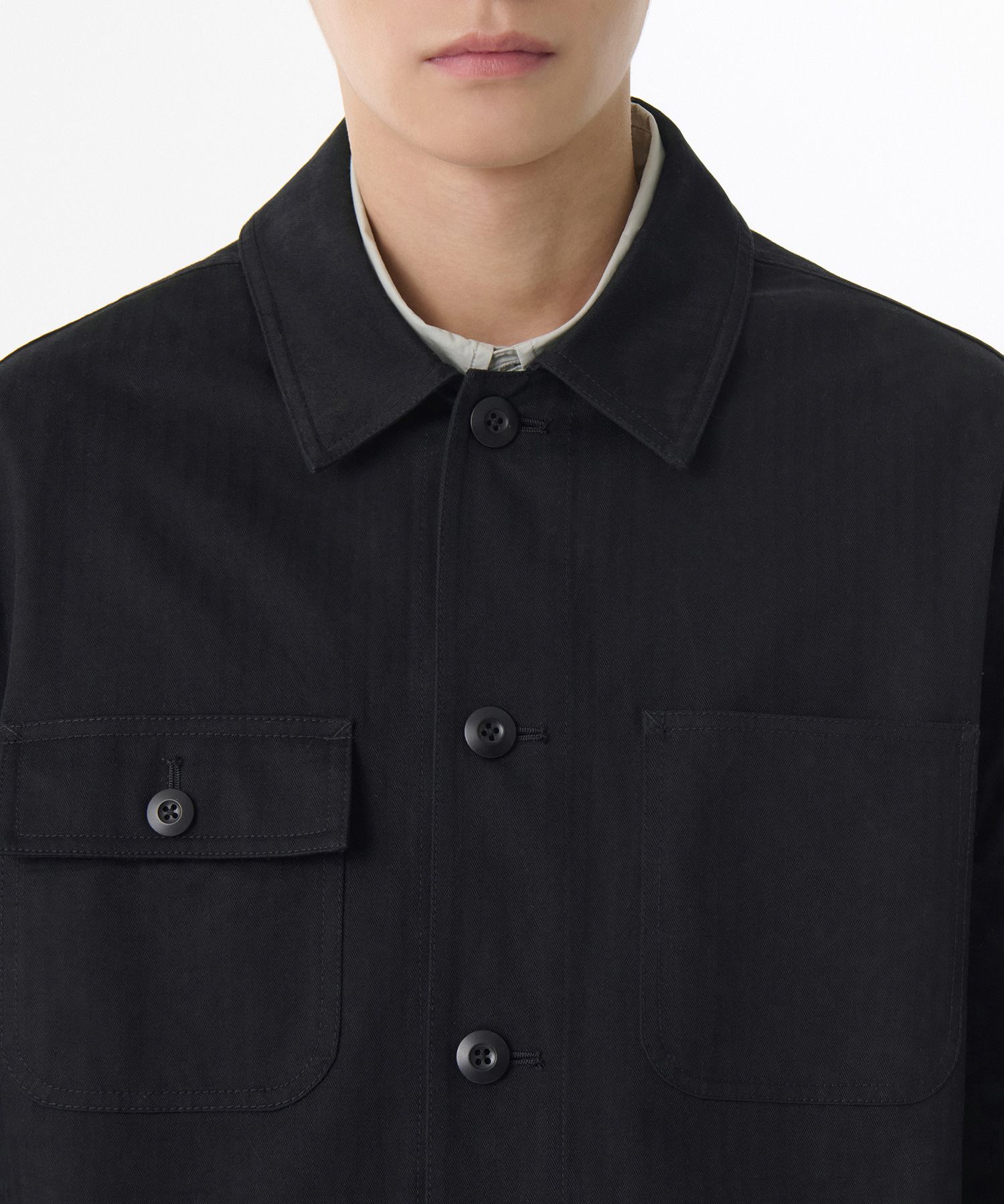 MUSINSA | MUSINSA STANDARD Cotton Herringbone Chore Jacket