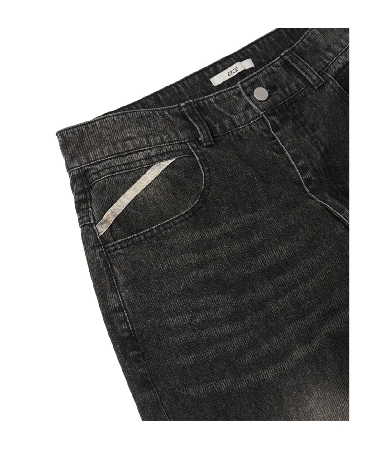 이티씨이(ETCE) SNAKE BONE WASHED DENIM PANTS (GRAY)