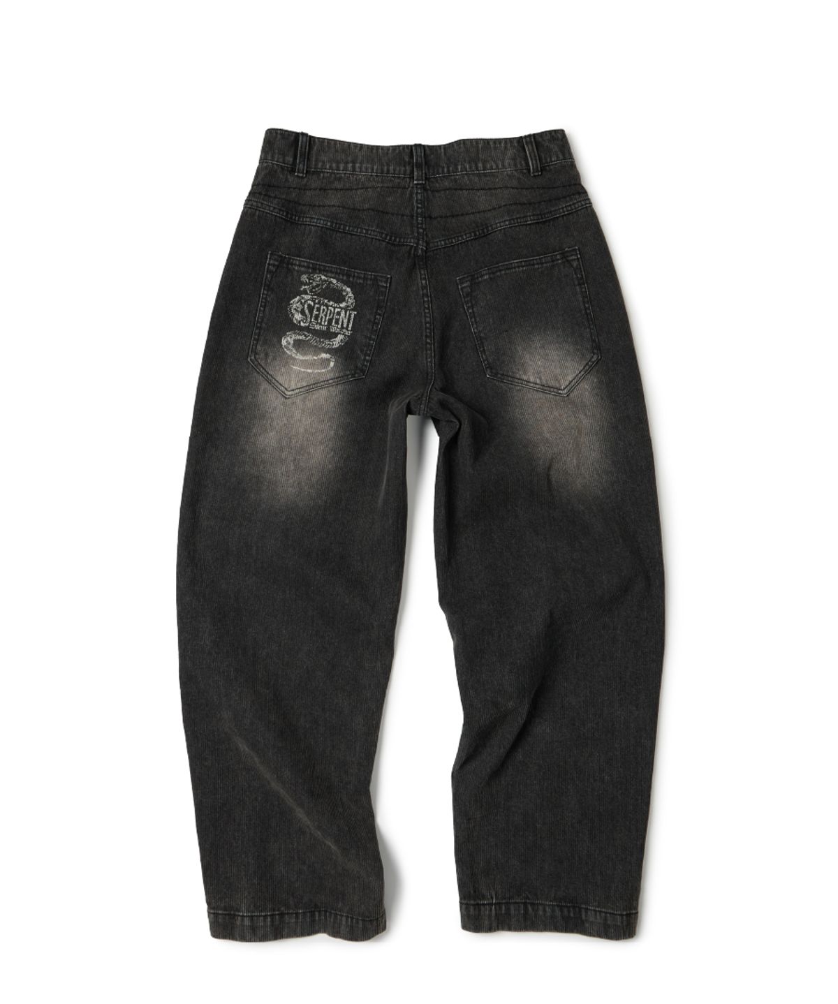 이티씨이(ETCE) SNAKE BONE WASHED DENIM PANTS (GRAY)