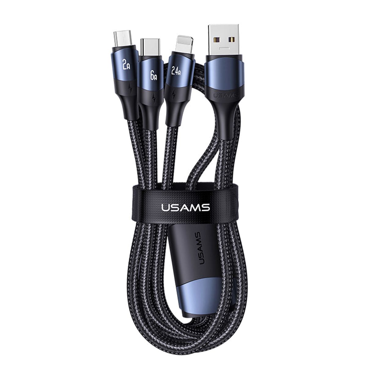 유삼스(USAMS) 3-in-1 6A 고속 충전 케이블