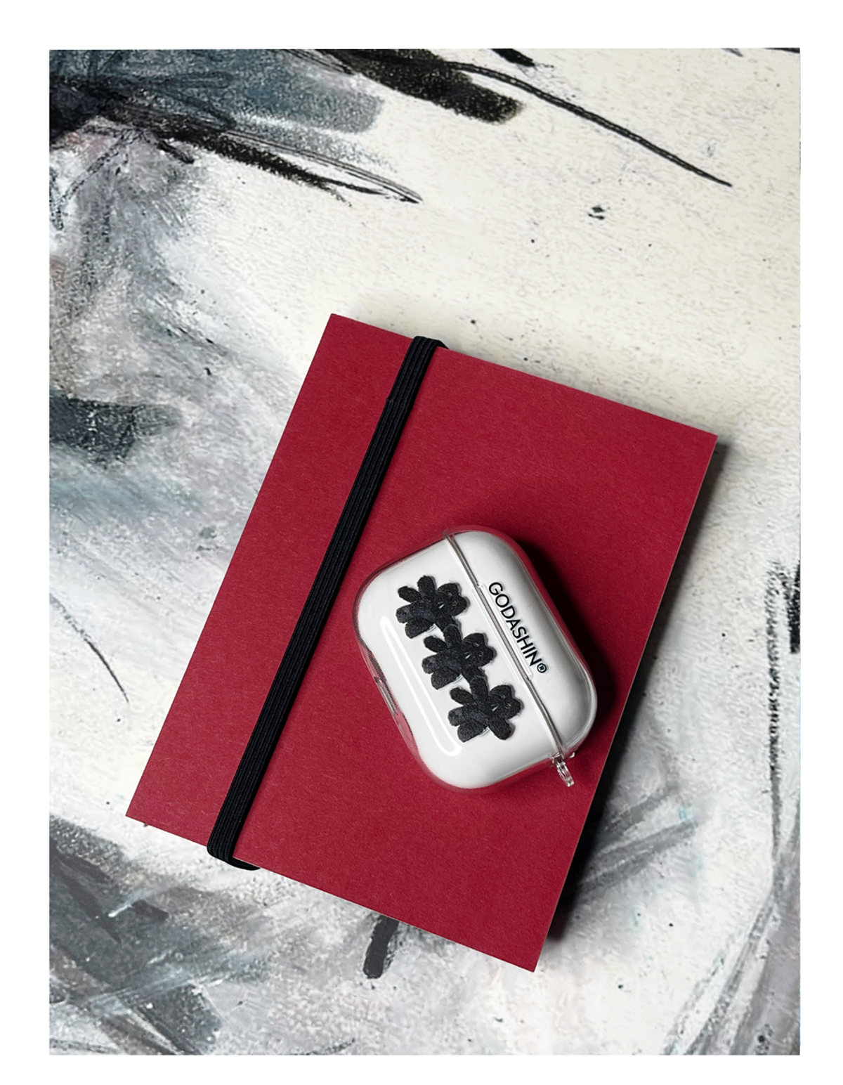 고다신(GODASHIN) (투명 하드) Cats Keyring AirPods Case (3)