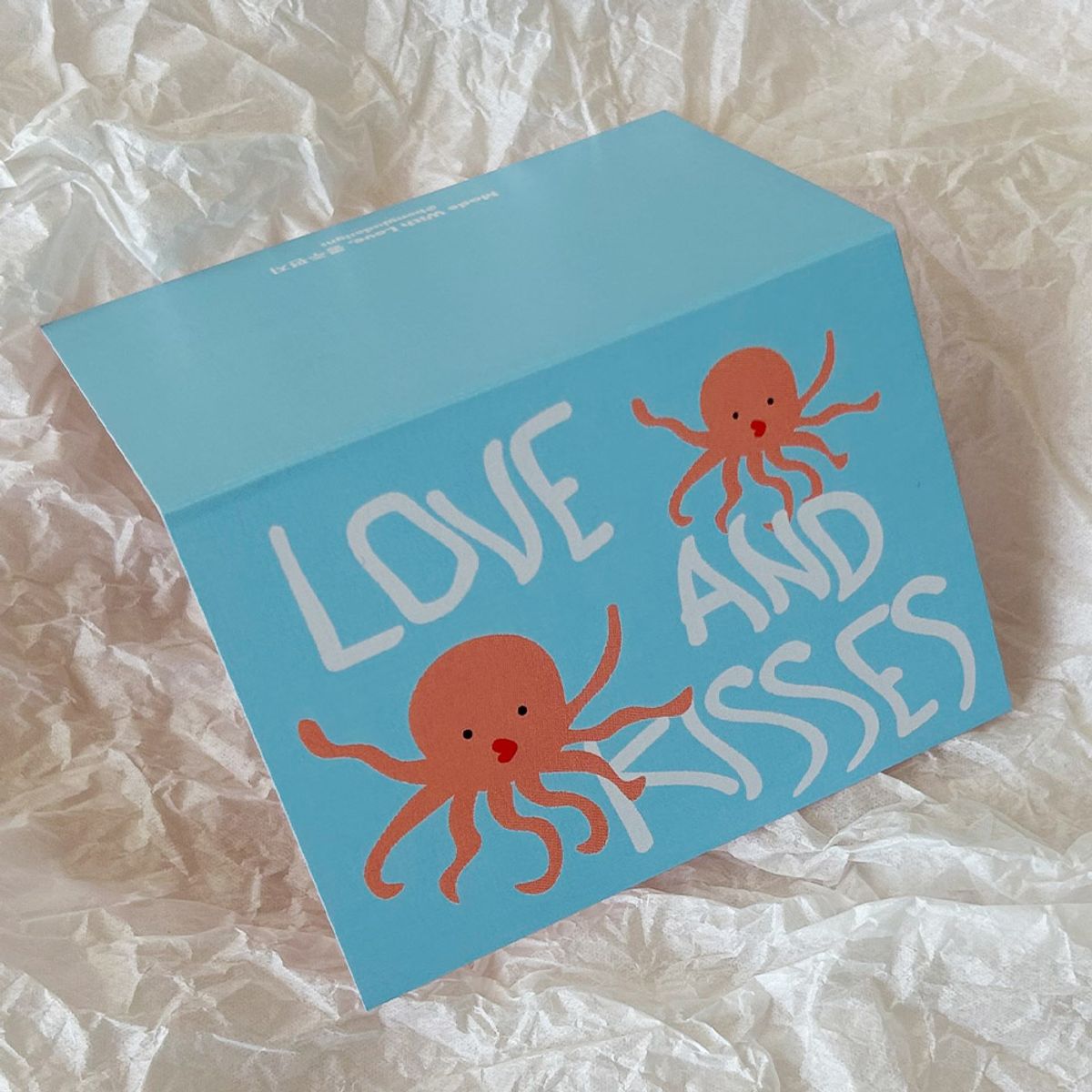 콩주편지(KONGJUDESIGNS) 문어 키스 카드
