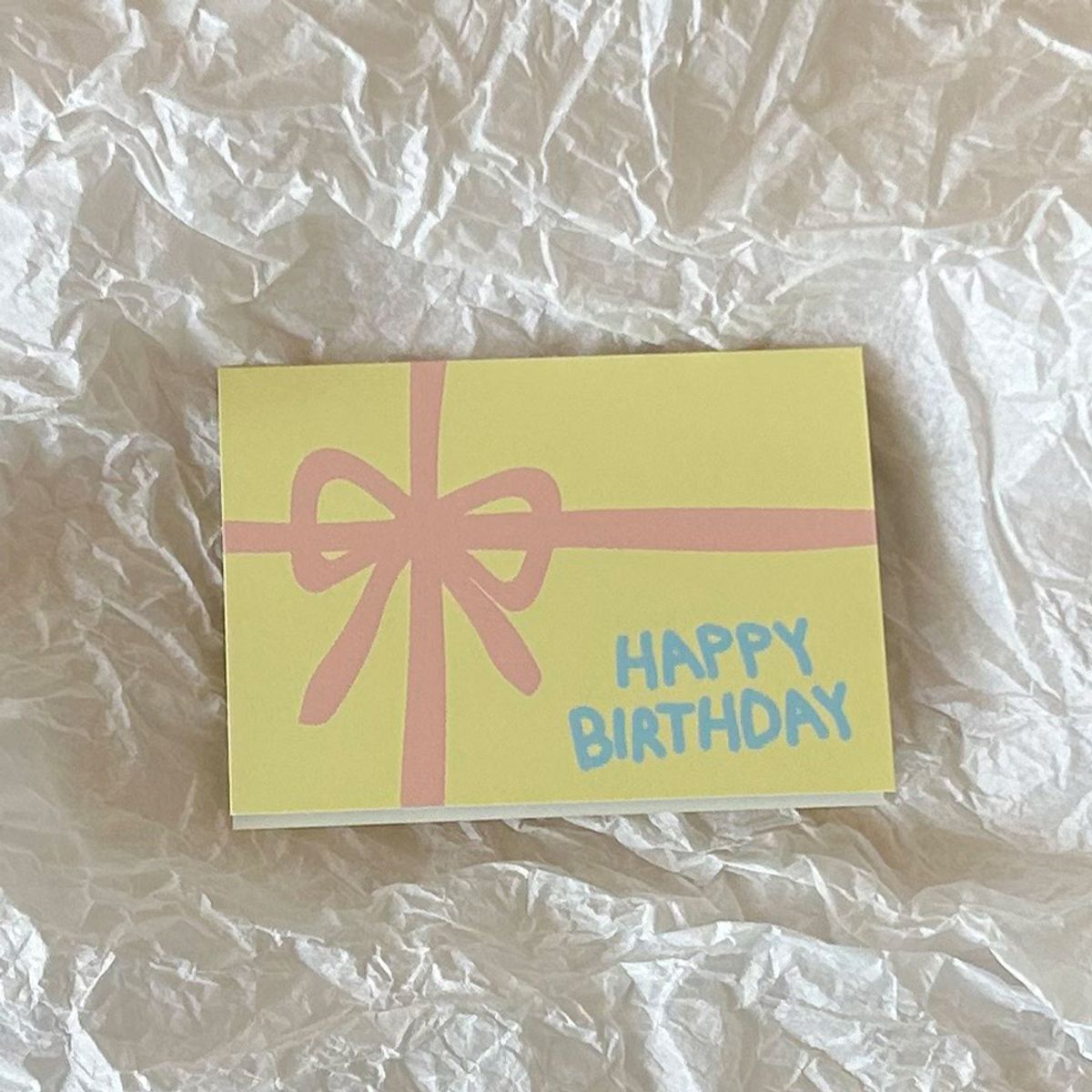 콩주편지(KONGJUDESIGNS) 리본 생일 카드