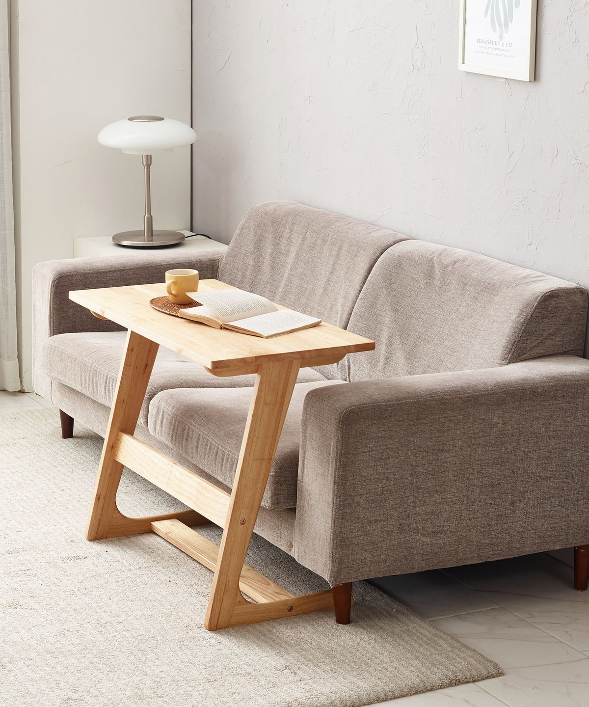 샤이닝홈(SHININGHOME) 그루인 엘라 원목 사이드 테이블 2size 2컬러