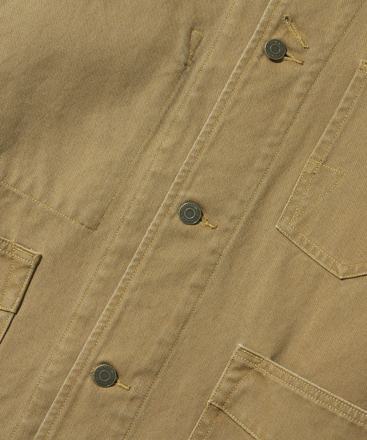 아웃스탠딩(OUTSTANDING) CANVAS COVERALL JACKET_BEIGE